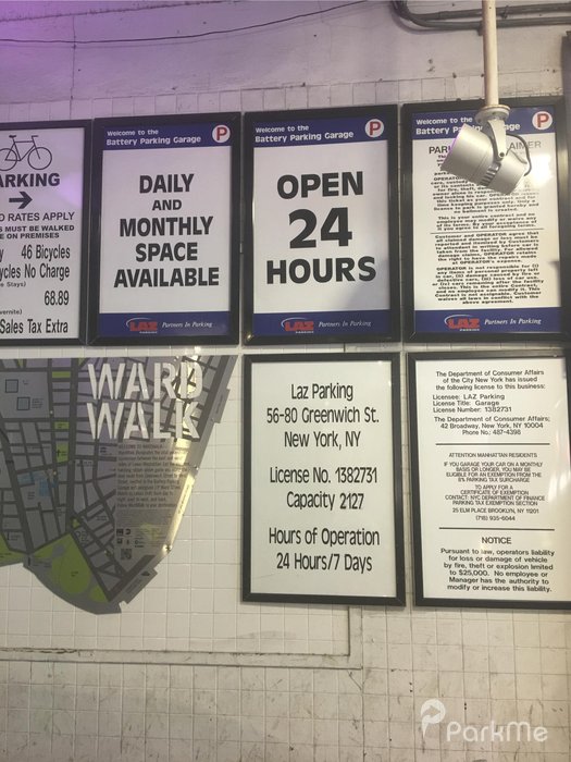 Battery Parking Garage Parking in New York ParkMe