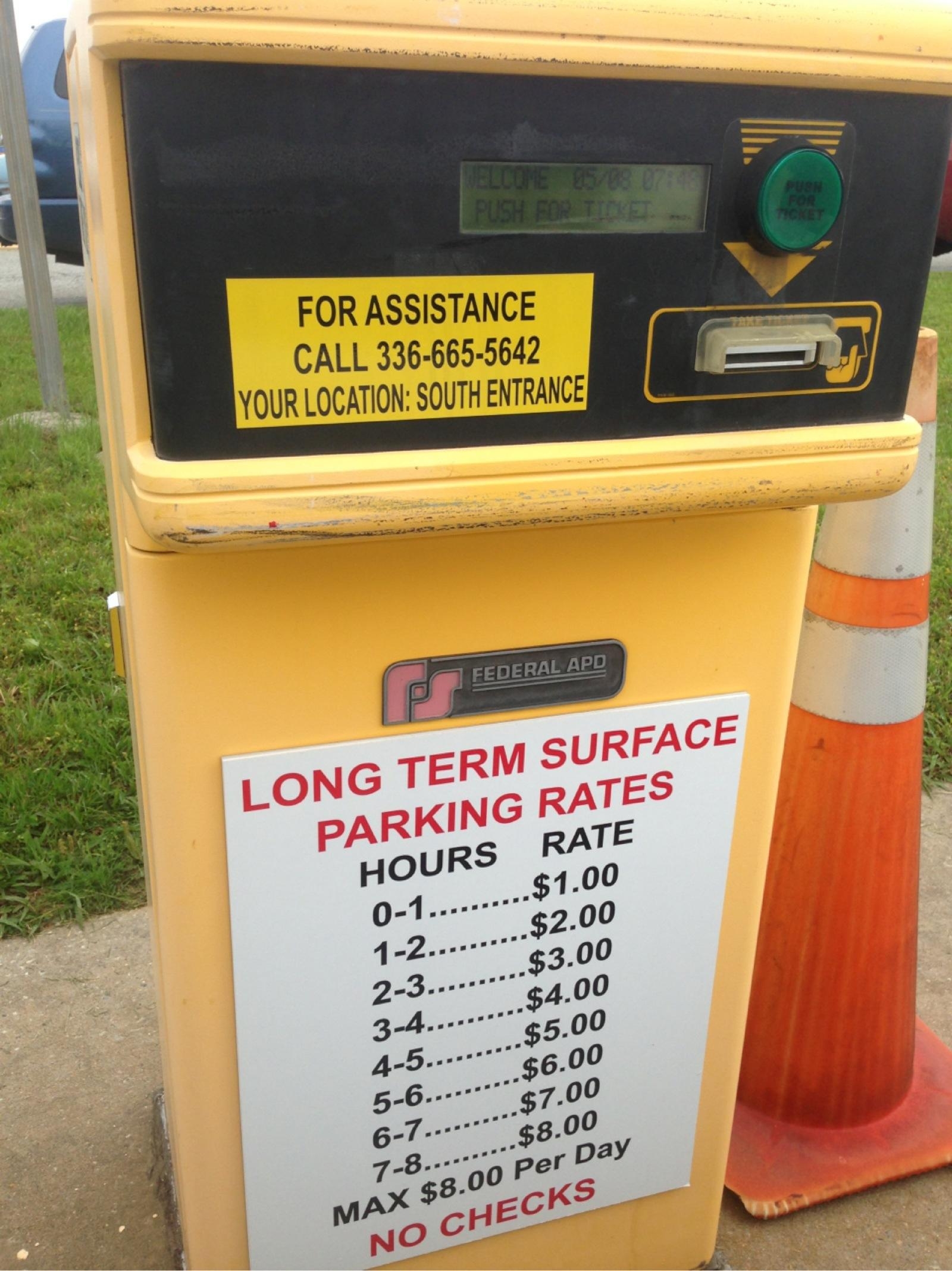 PTI Long Term Parking Parking in Greensboro ParkMe