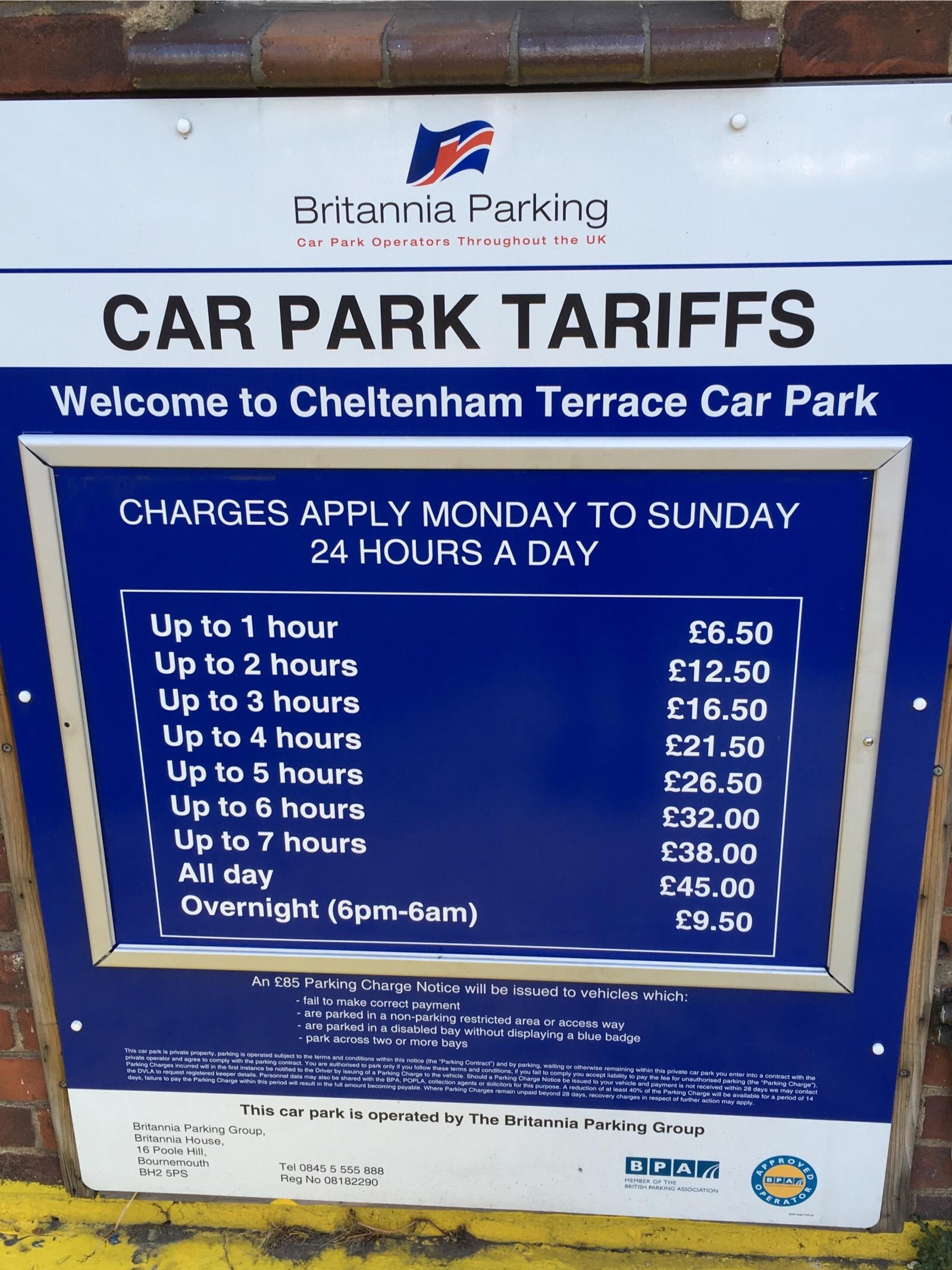 Cheltenham Terrace Car Park Parking in London ParkMe