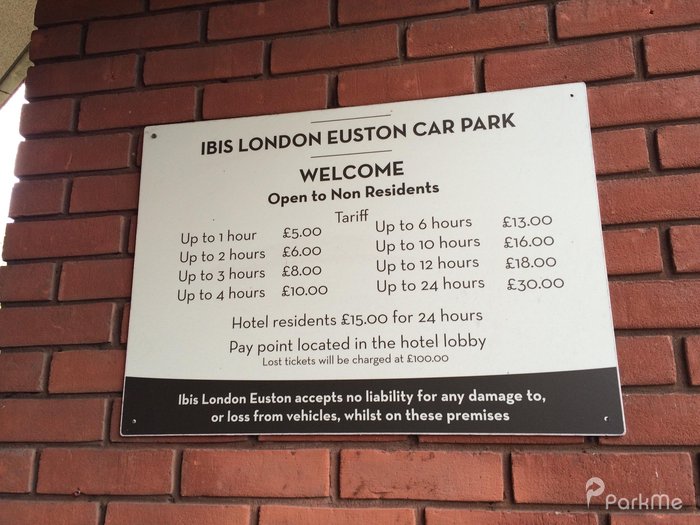 Ibis London Euston Car Park Parking in London ParkMe