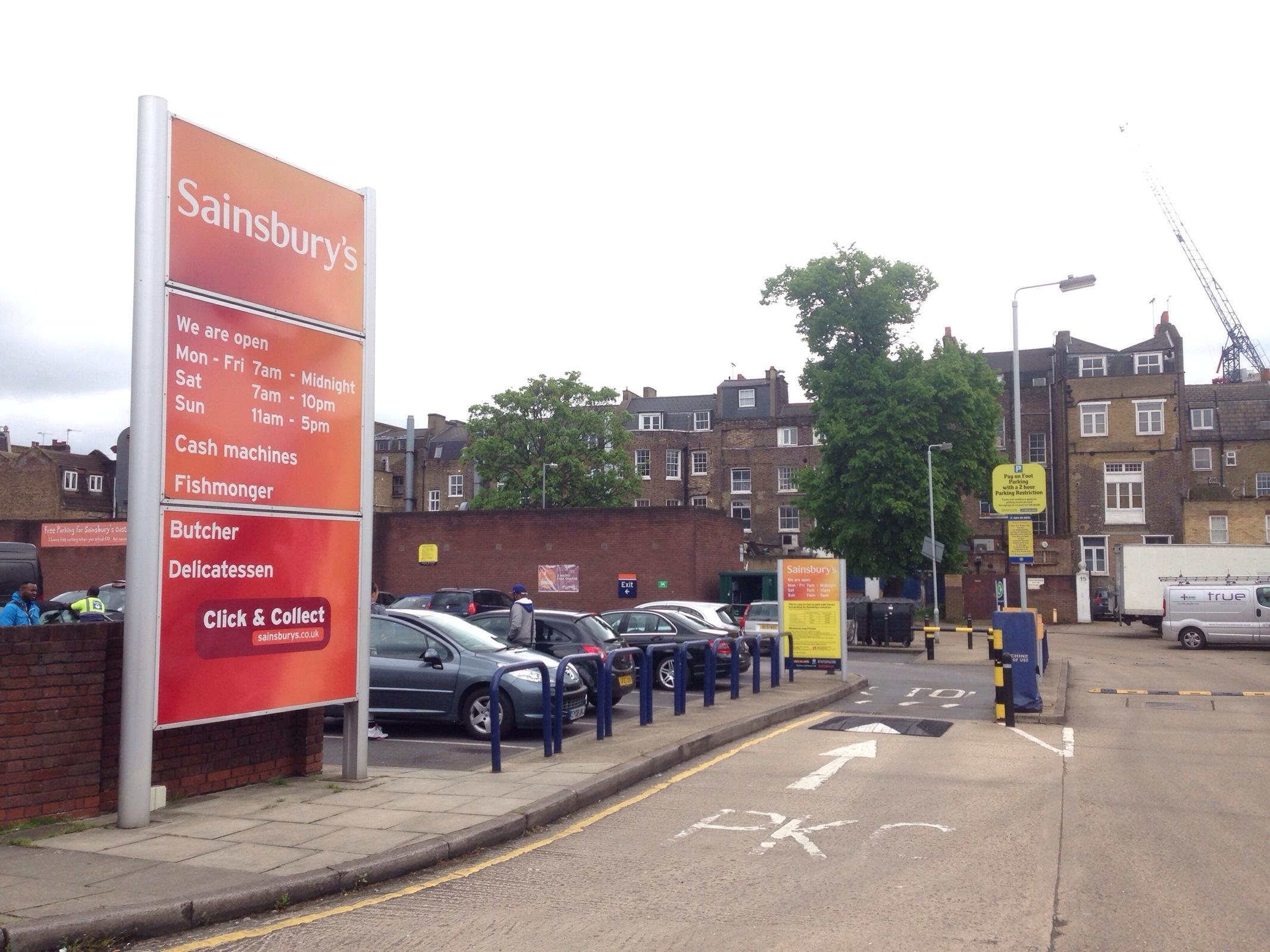 Sainsbury s Parking In London ParkMe