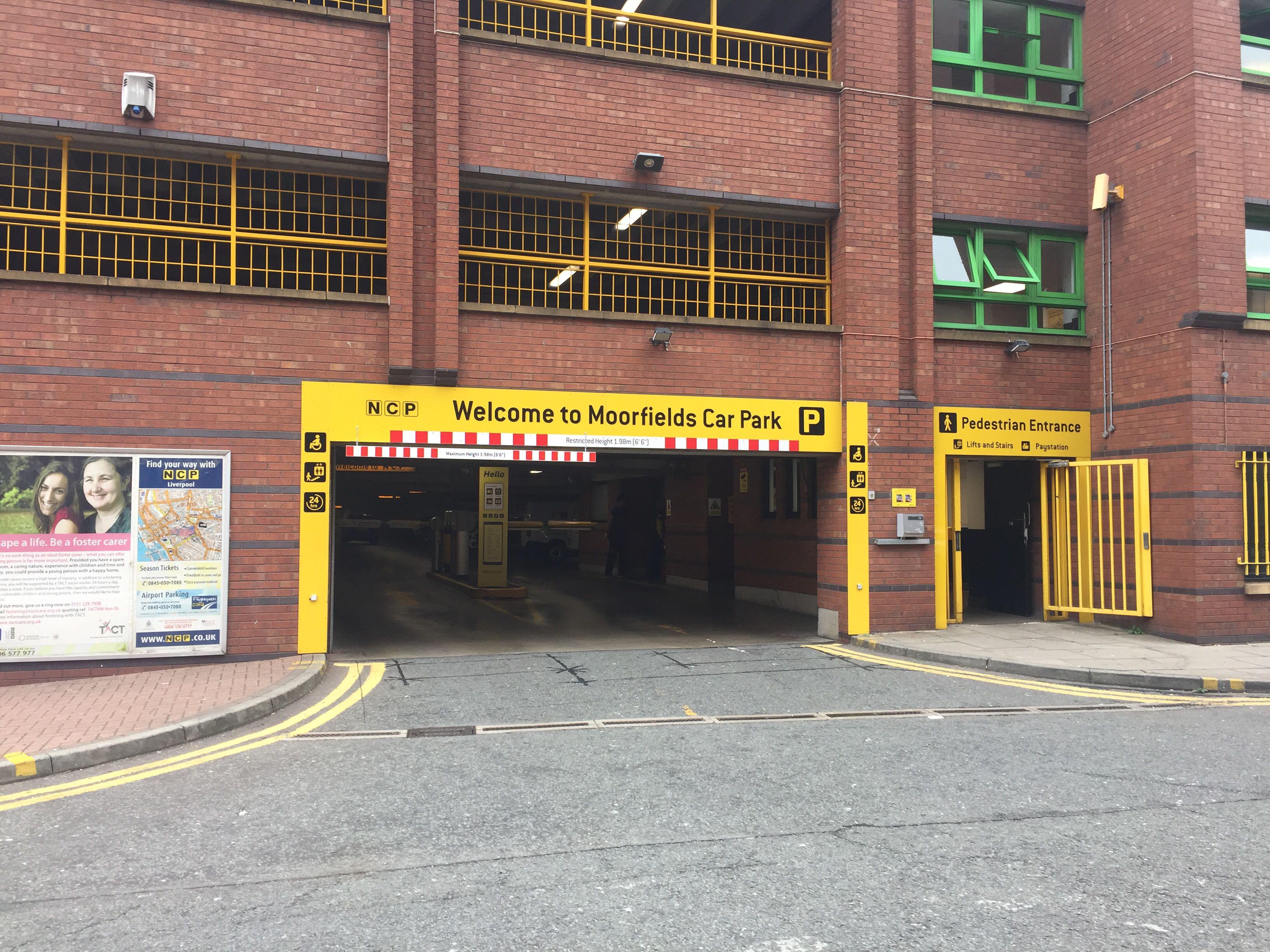 Moorfields Car Park Parking in Liverpool ParkMe