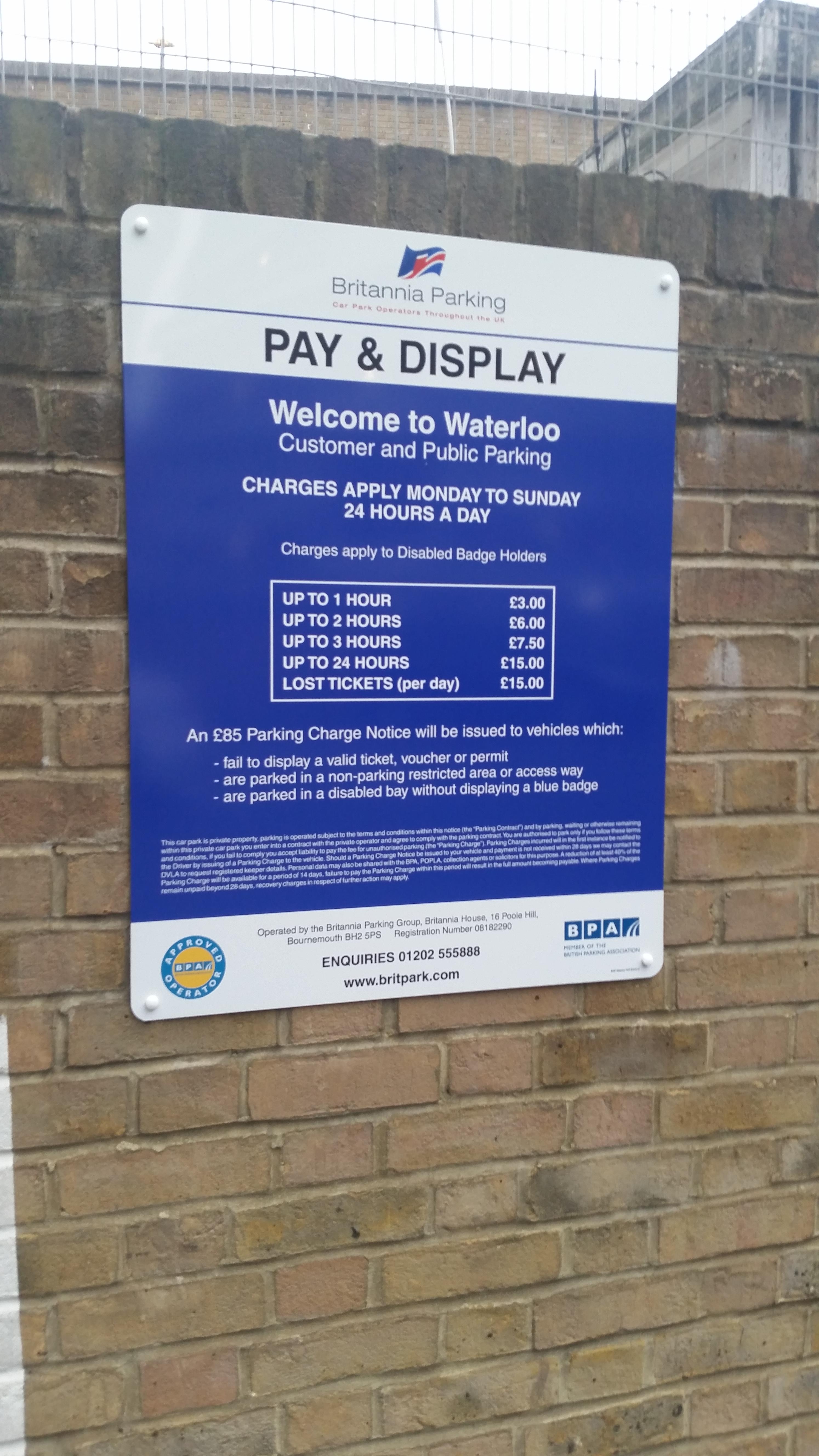 Waterloo Parking in London ParkMe