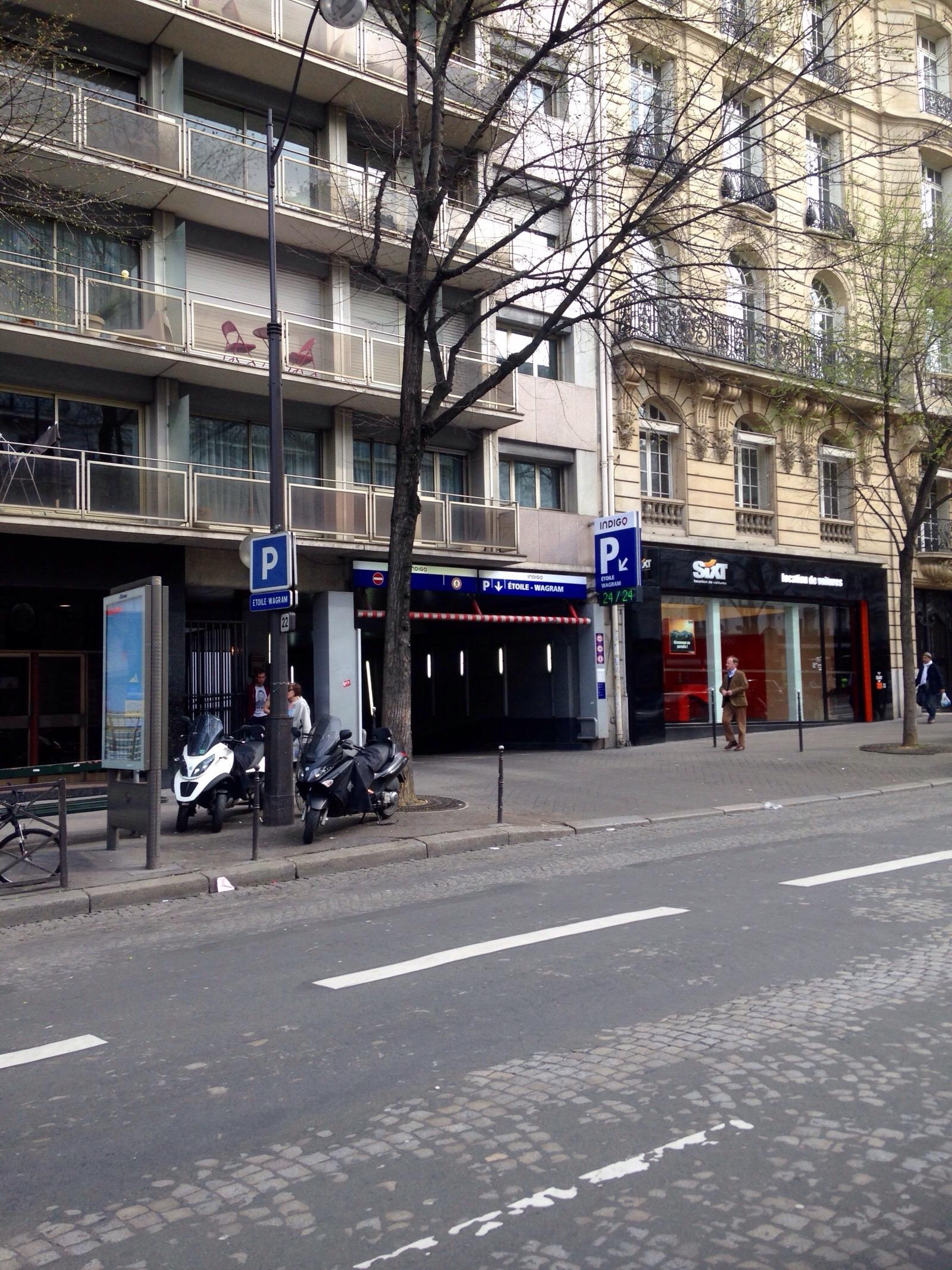 parking indigo paris etoile wagram