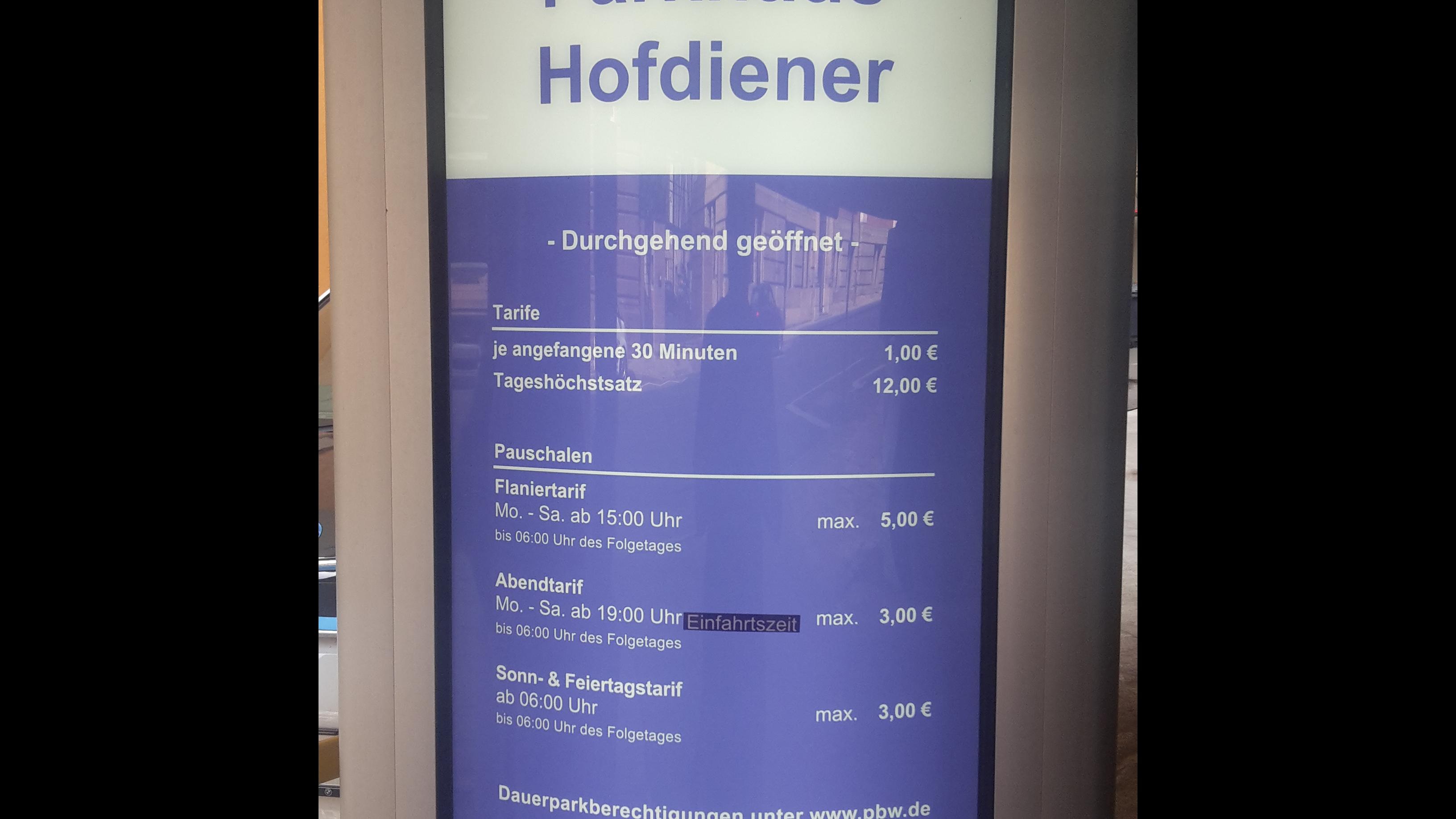 Hofdiener Parking In Stuttgart Parkme