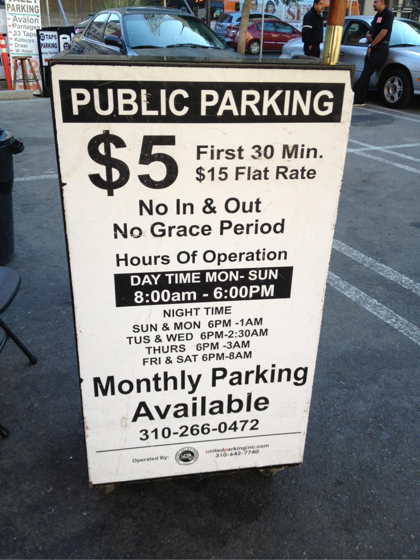 Pantages Parking Lot B Parking - 