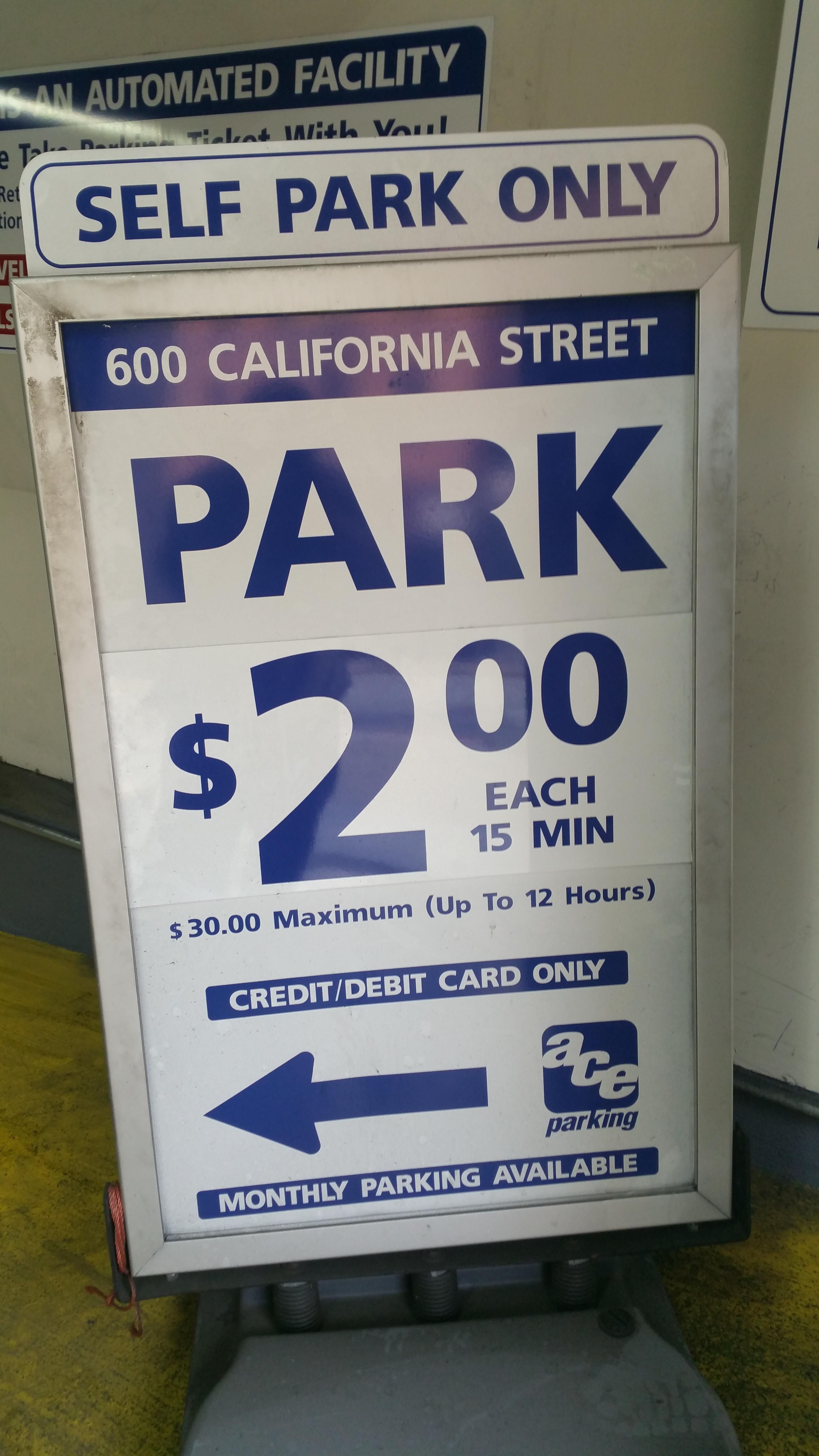 600 California Street Garage Parking in San Francisco ParkMe