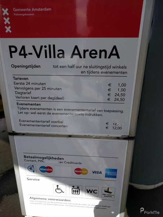 P4 - Villa Arena - Parking in Amsterdam-Zuidoost | ParkMe P4 - Villa Arena - Parking in Amsterdam-Zuidoost | ParkMe