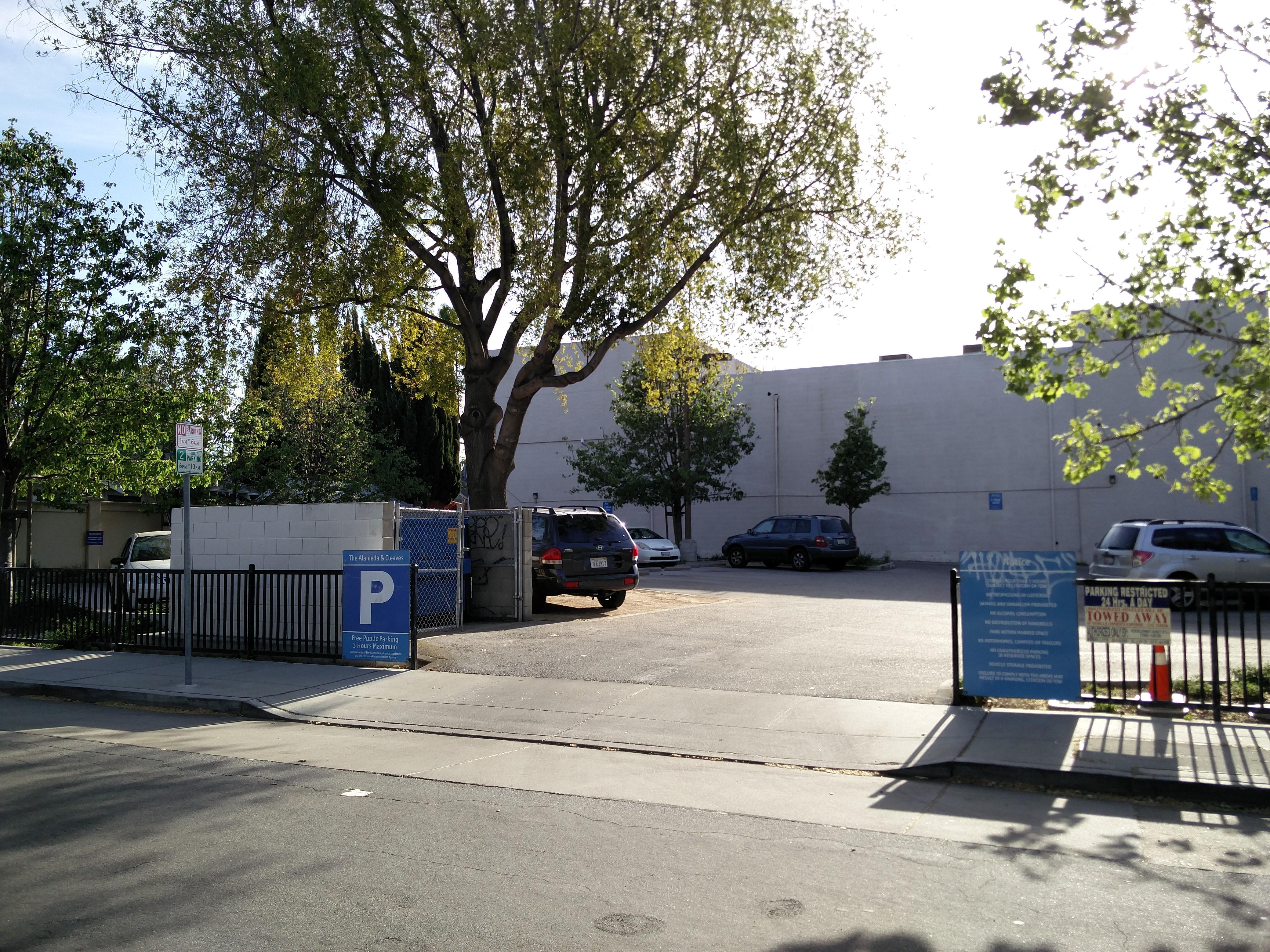 The Alameda and Cleaves Parking in San Jose ParkMe