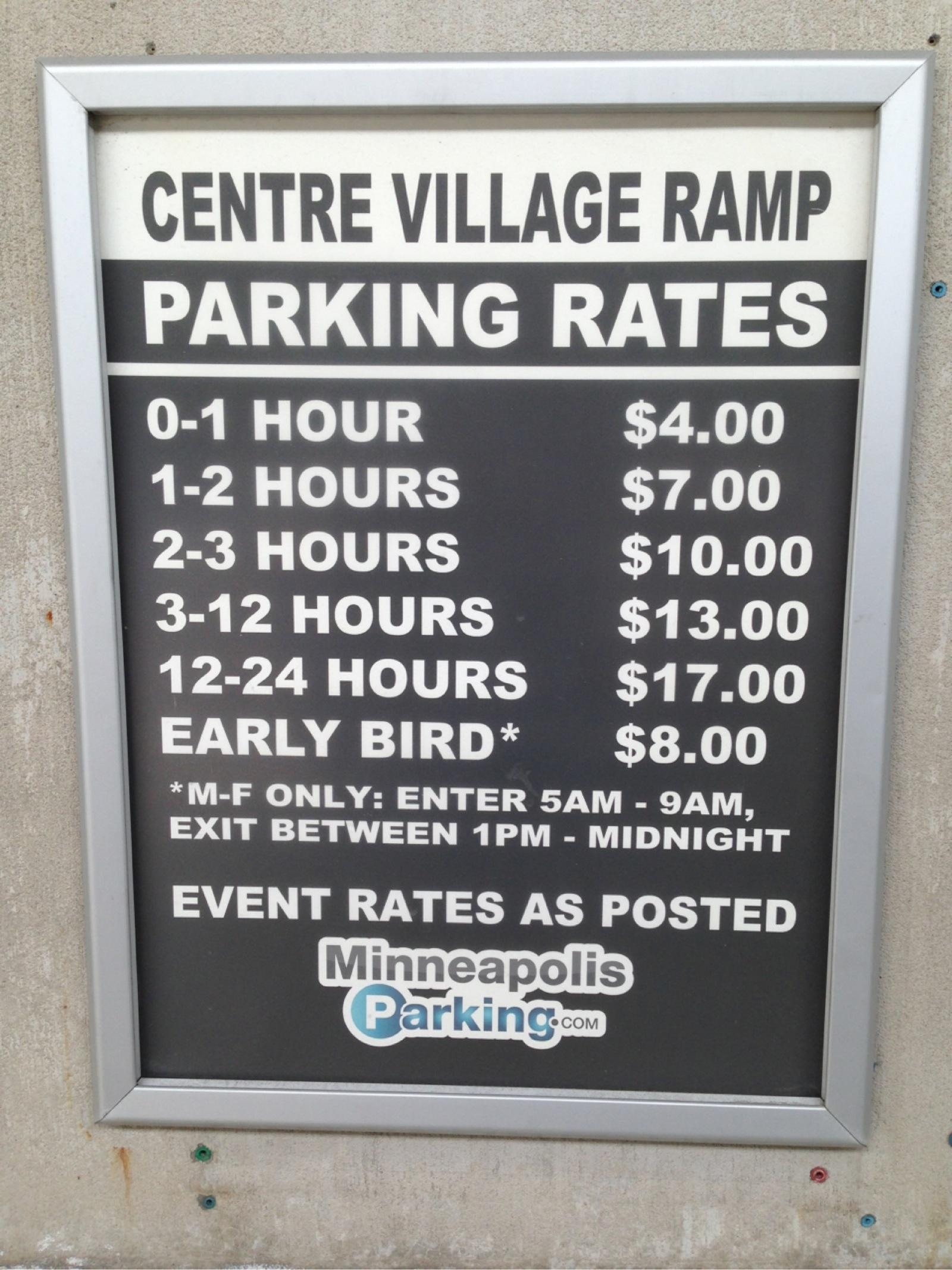 Centre Village Ramp Parking in Minneapolis ParkMe