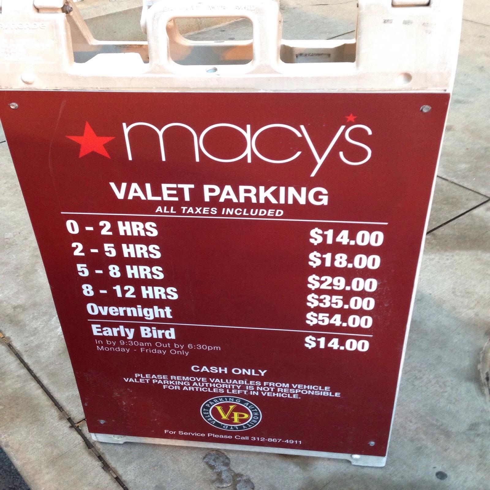 Macy's Parking in Chicago ParkMe