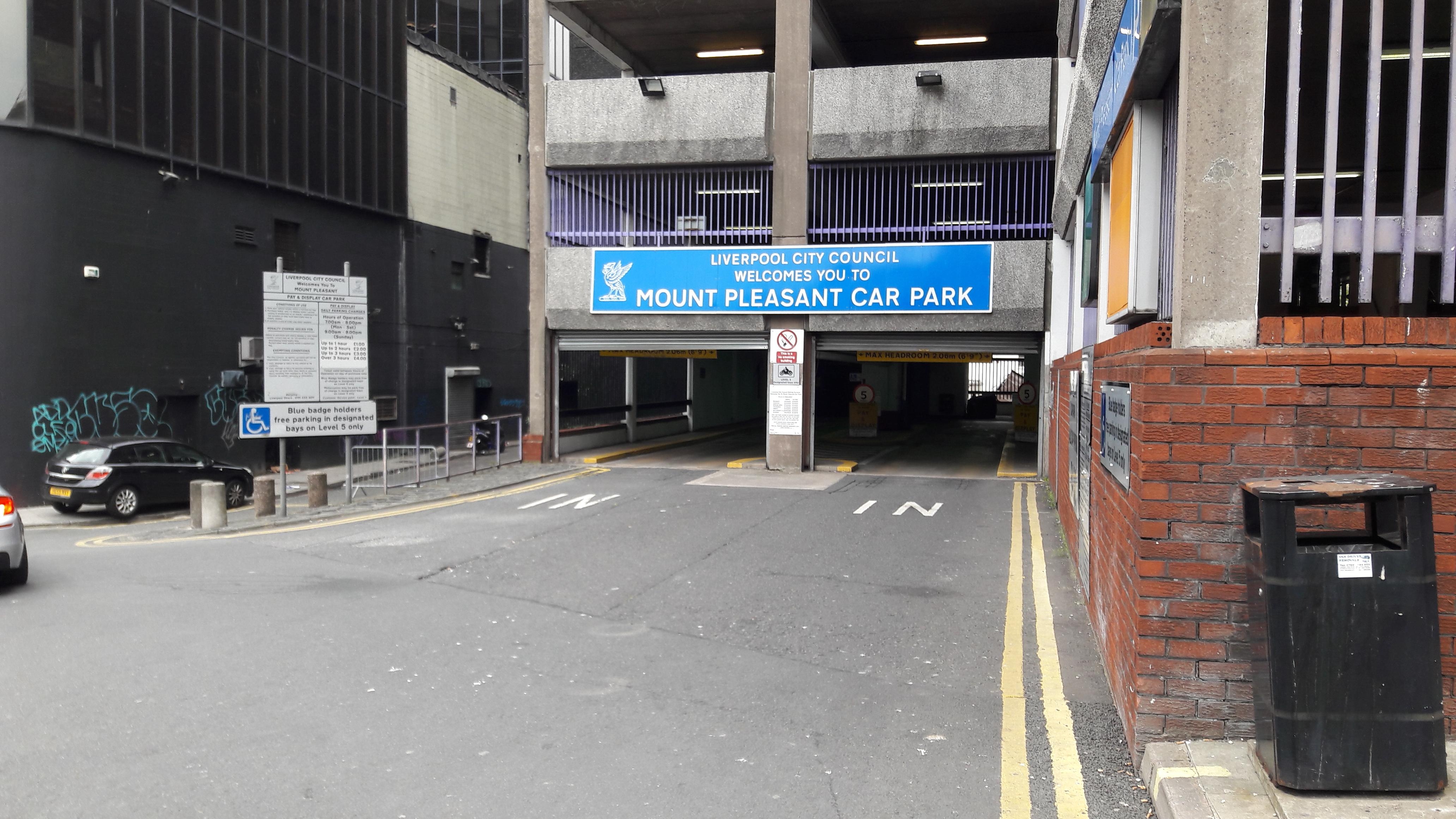 Mount Pleasant Car Park Parking en Liverpool ParkMe