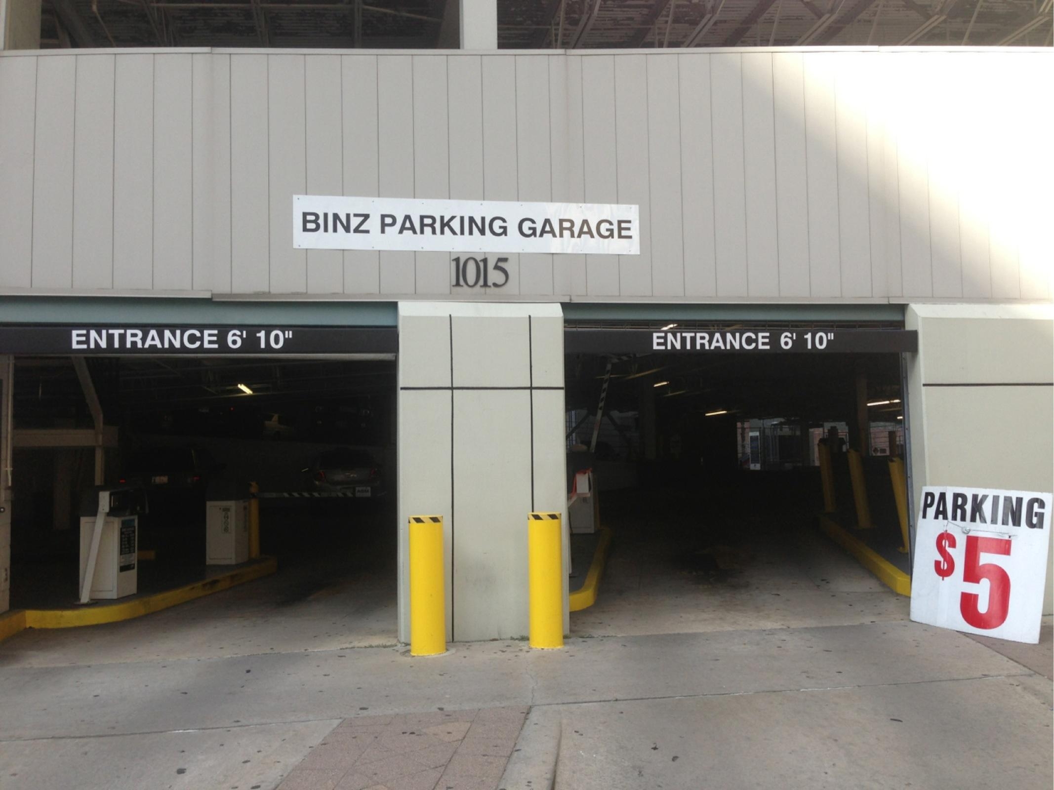 binz parking garage at the museum of fine arts houston