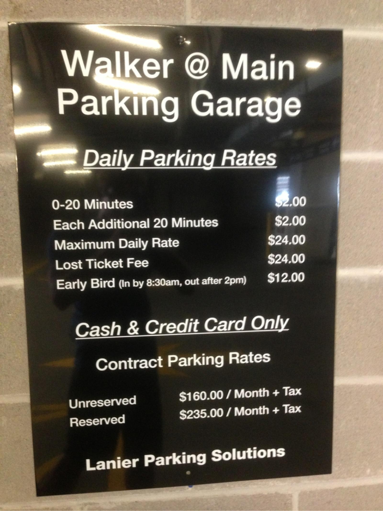 Walker Main Parking Garage Parking in Houston ParkMe