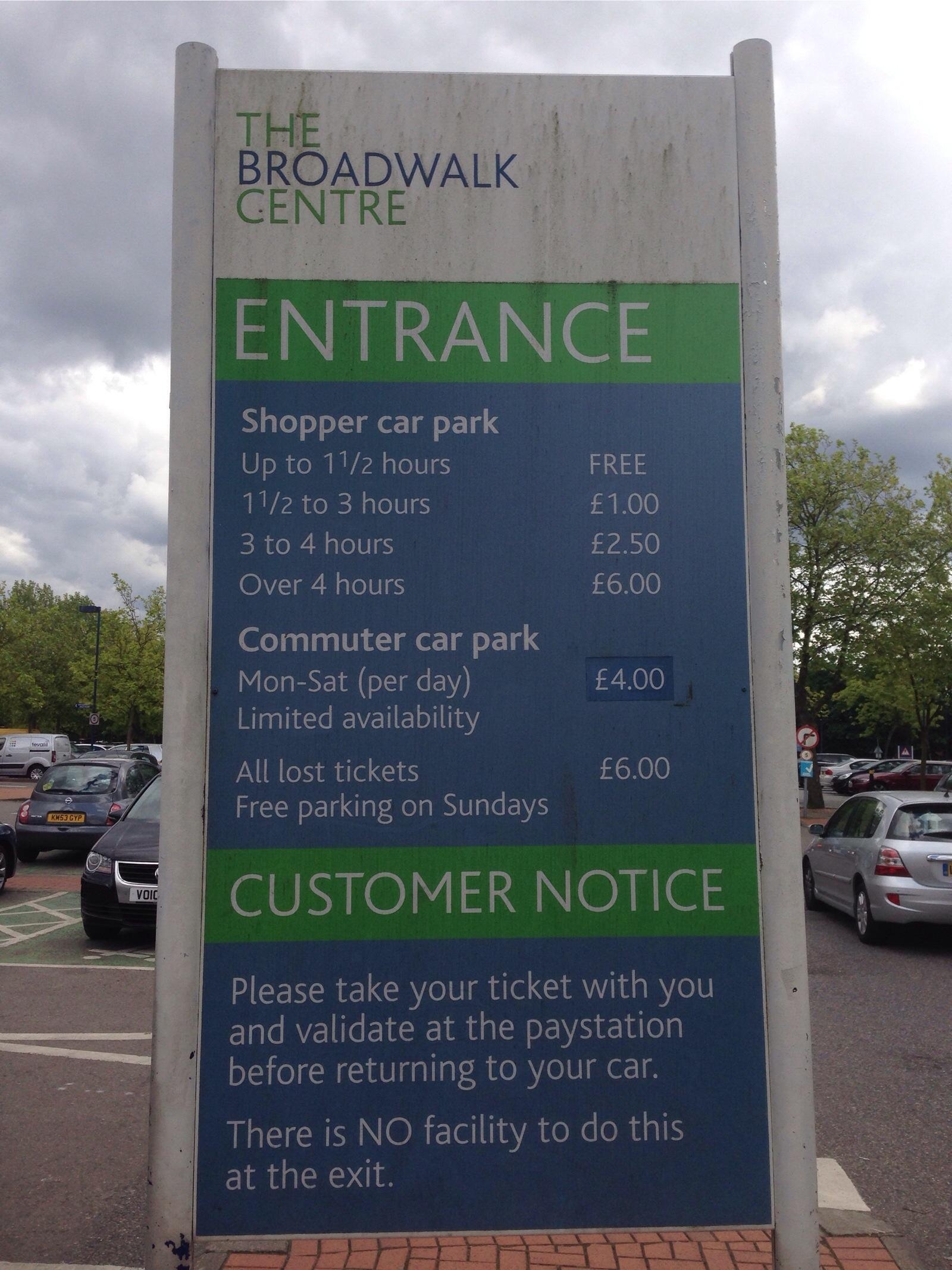 The Broadwalk Shopping Centre Parking in Edgware ParkMe