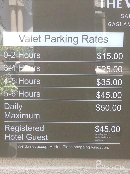 The Westin San Diego Gaslamp Quarter Parking in San Diego ParkMe
