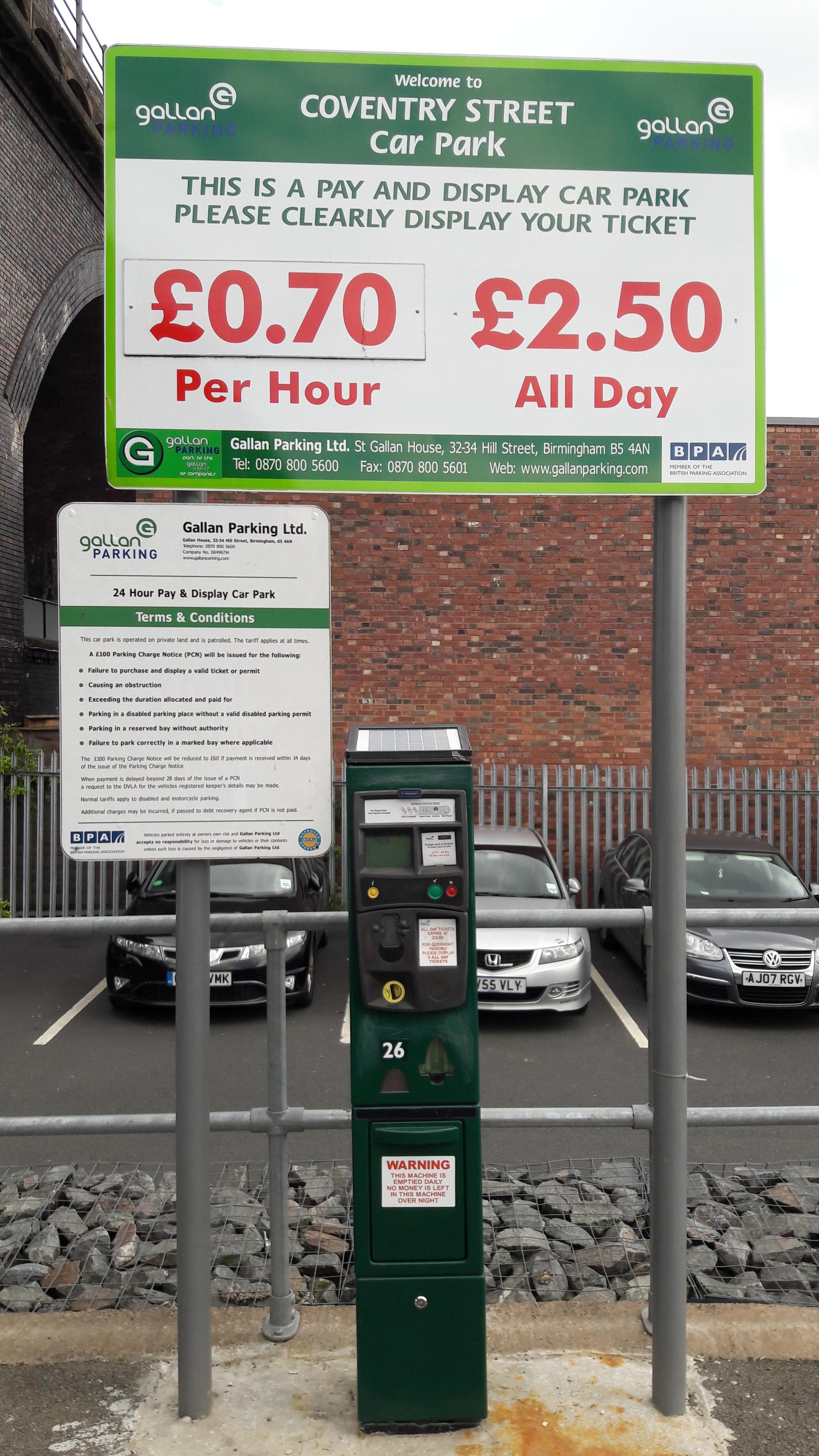 Coventry Street Car Park Parking in Birmingham ParkMe