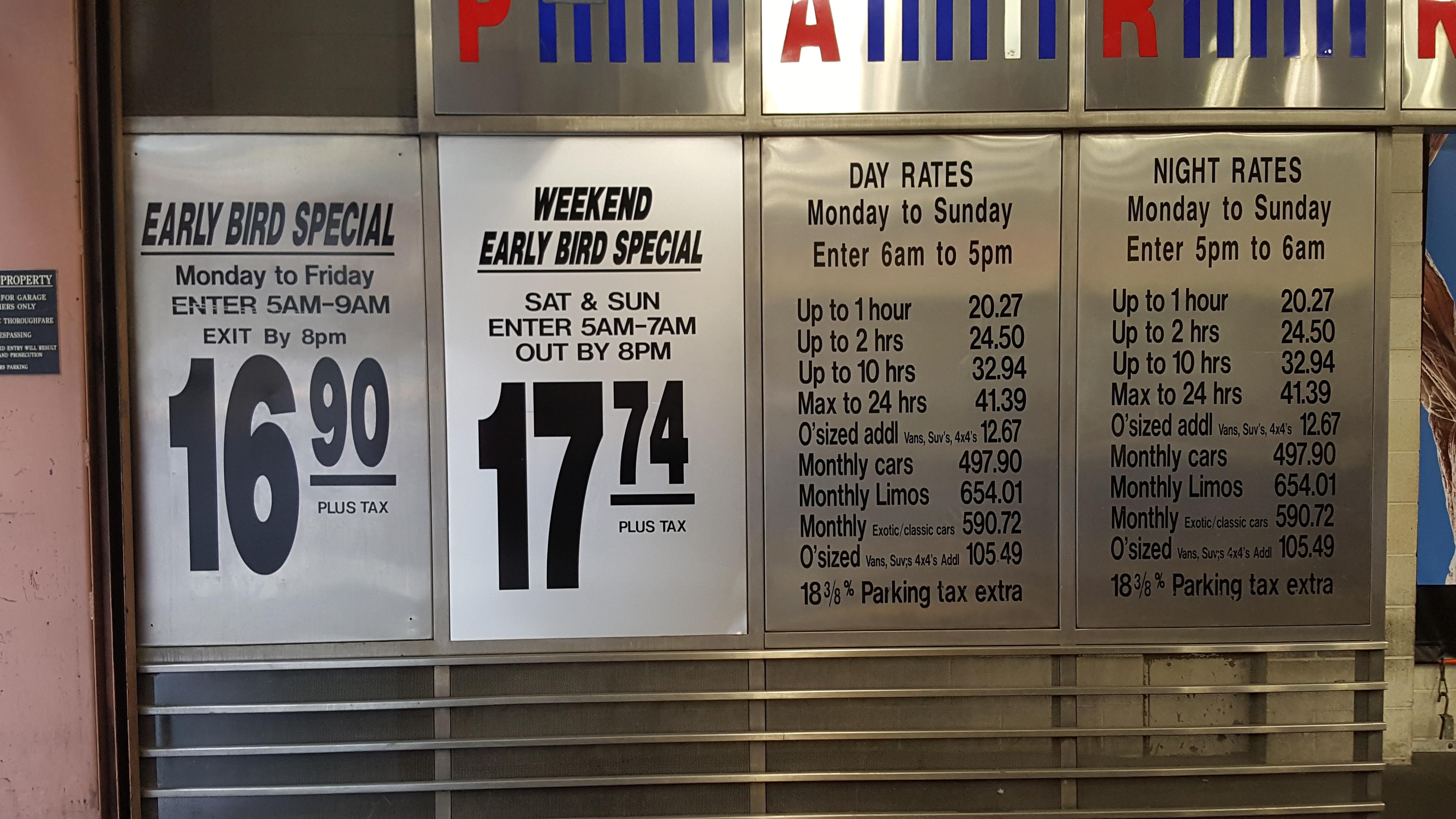 Parking lot deals nyc