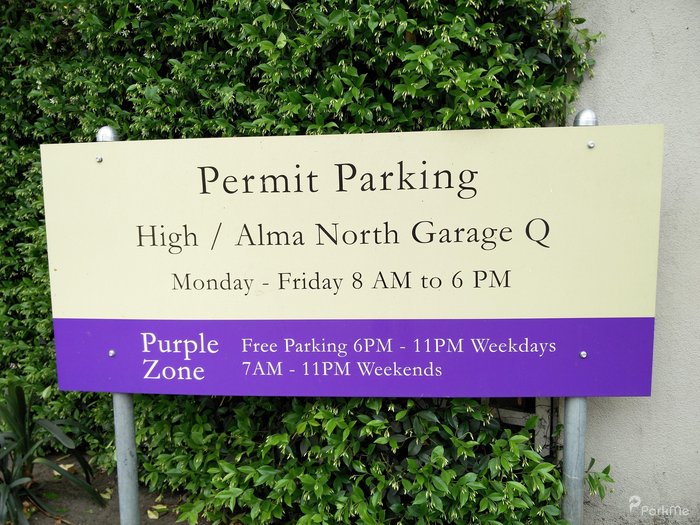 High Alma North Garage Q Parking in Palo Alto ParkMe