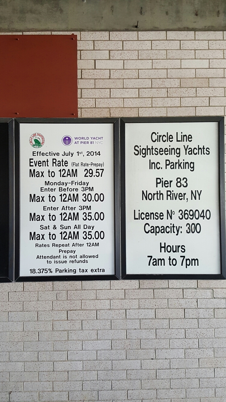 Pier 83 Parking in New York ParkMe