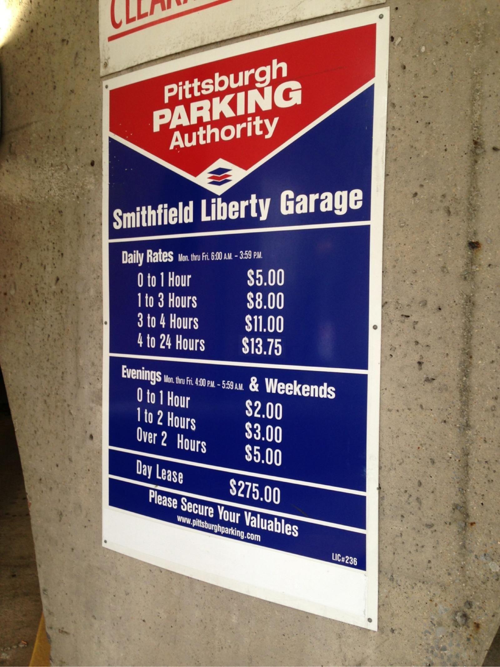 Smithfield / Liberty Garage - Parking in Pittsburgh ParkMe