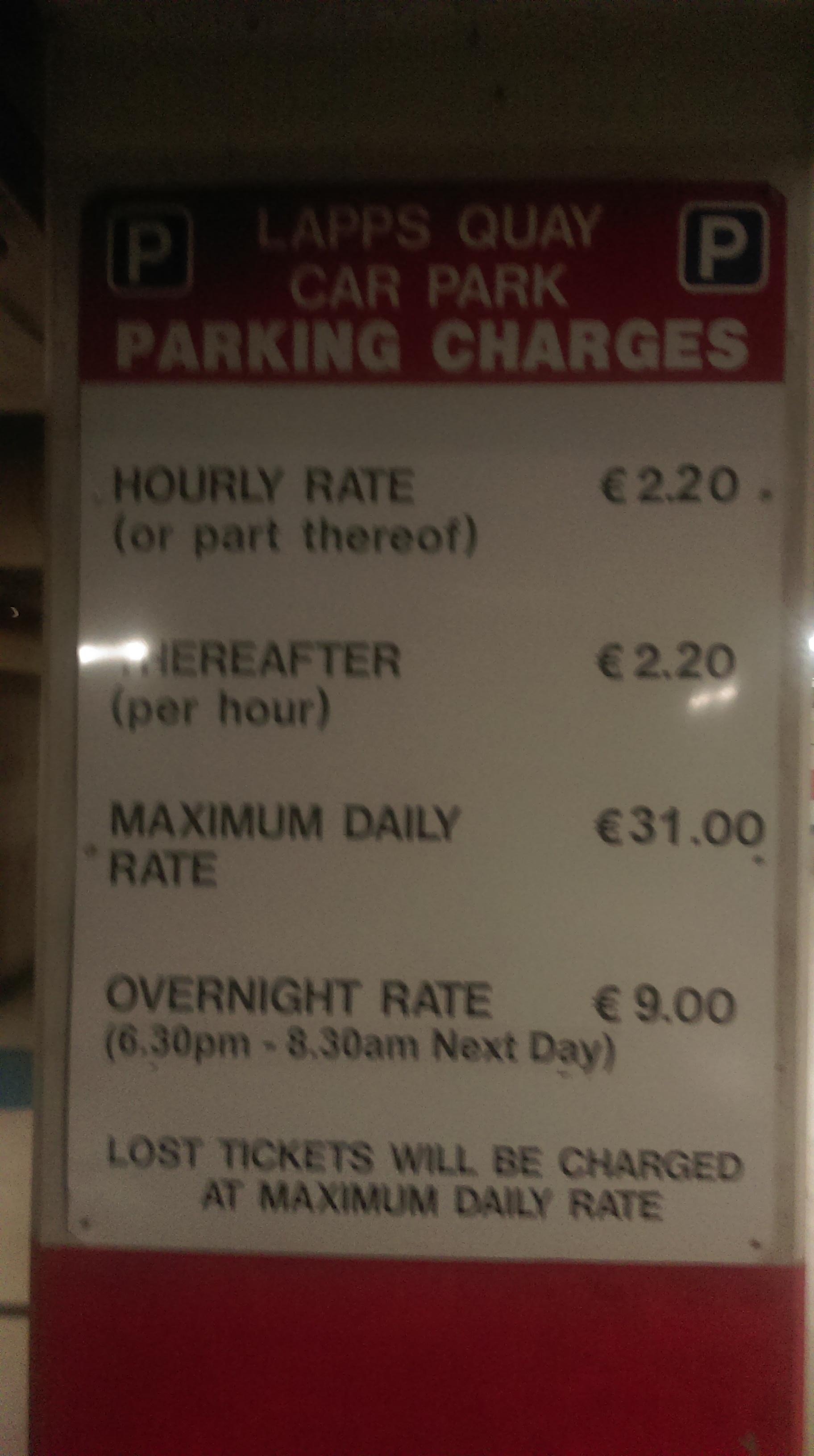 Lapps Quay Car Park Parking in Cork ParkMe