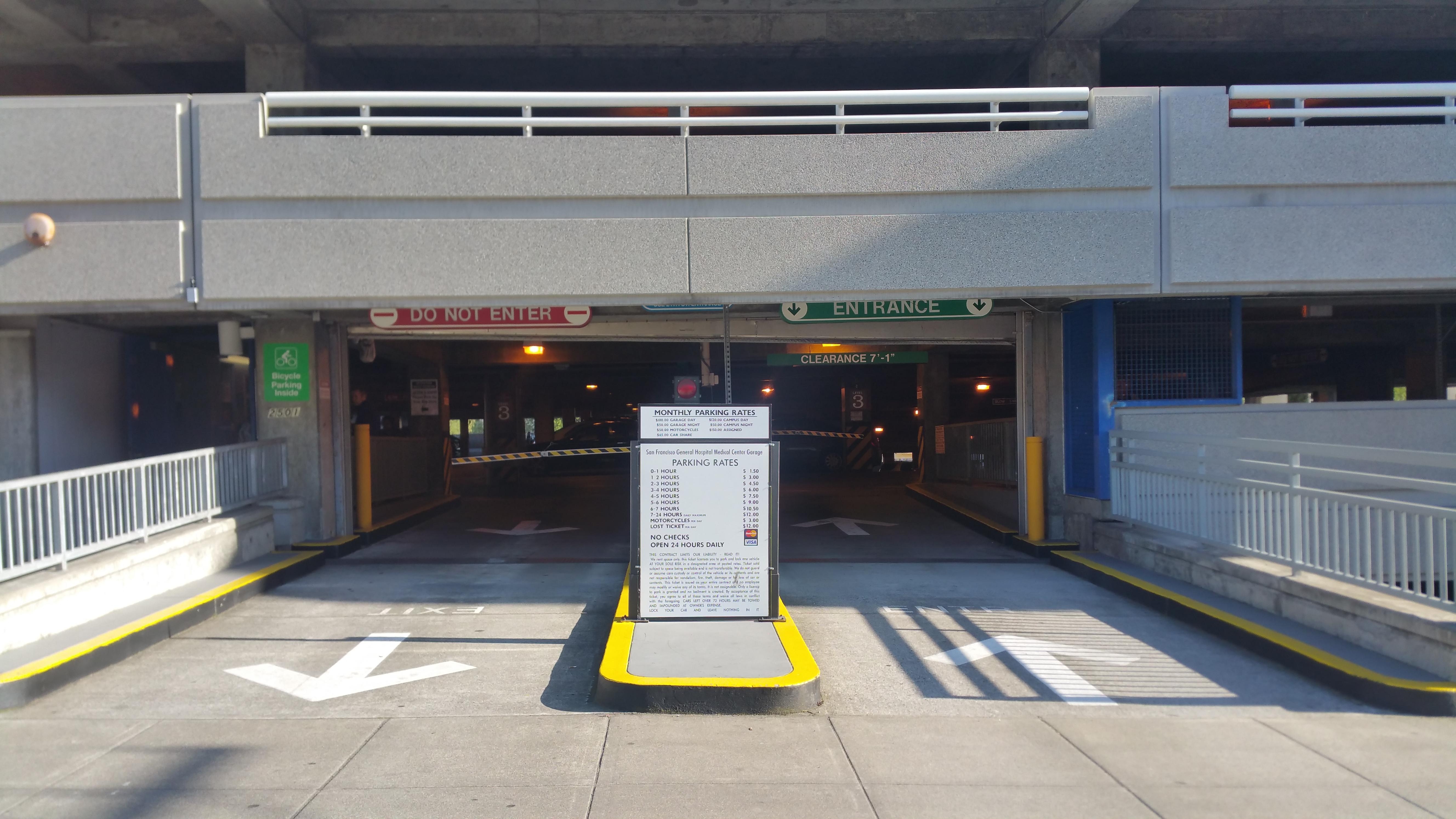 San Francisco General Hospital - Medical Center Garage - Parking in San
