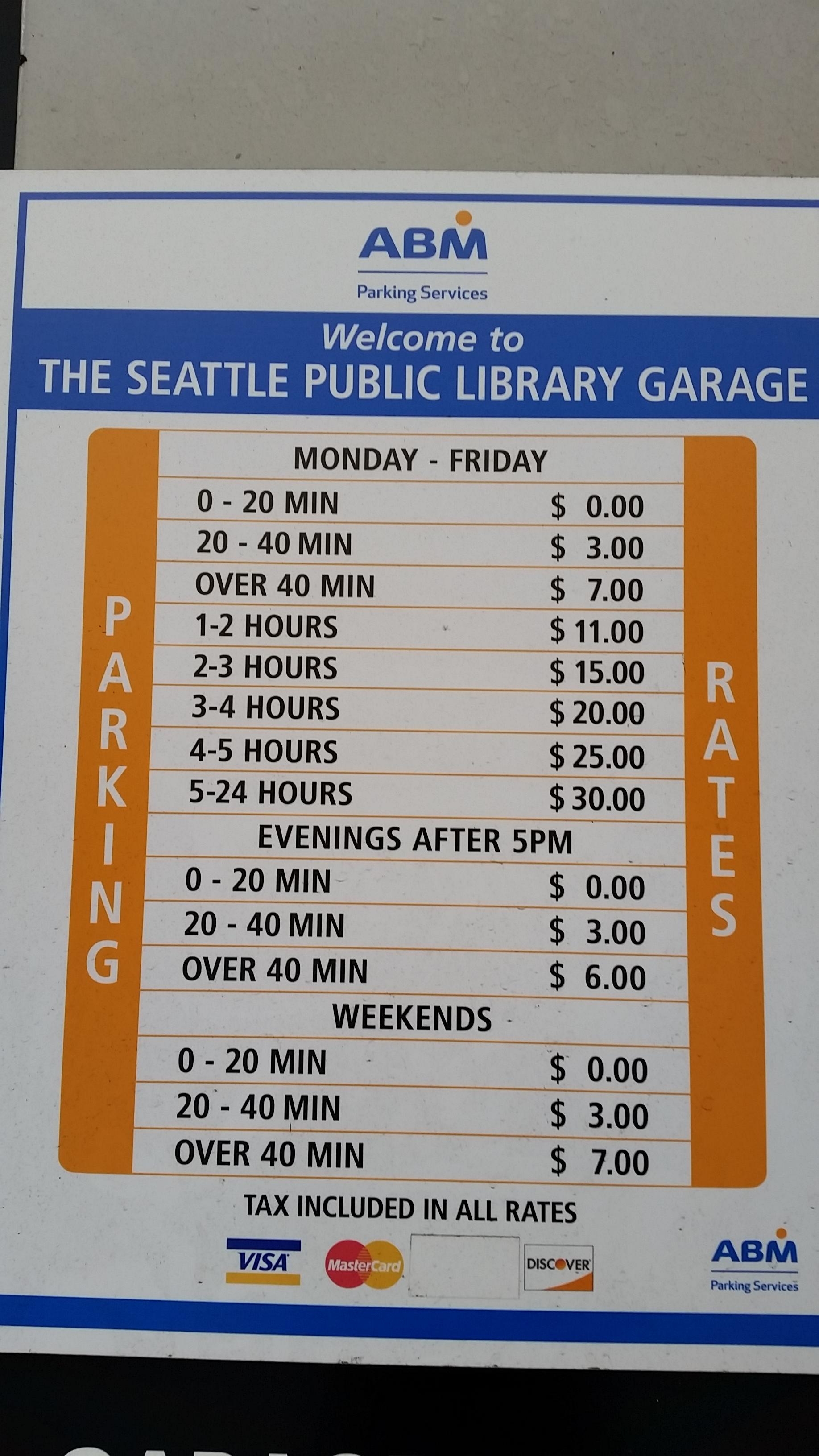 Seattle Public Library Garage - Parking in Seattle | ParkMe