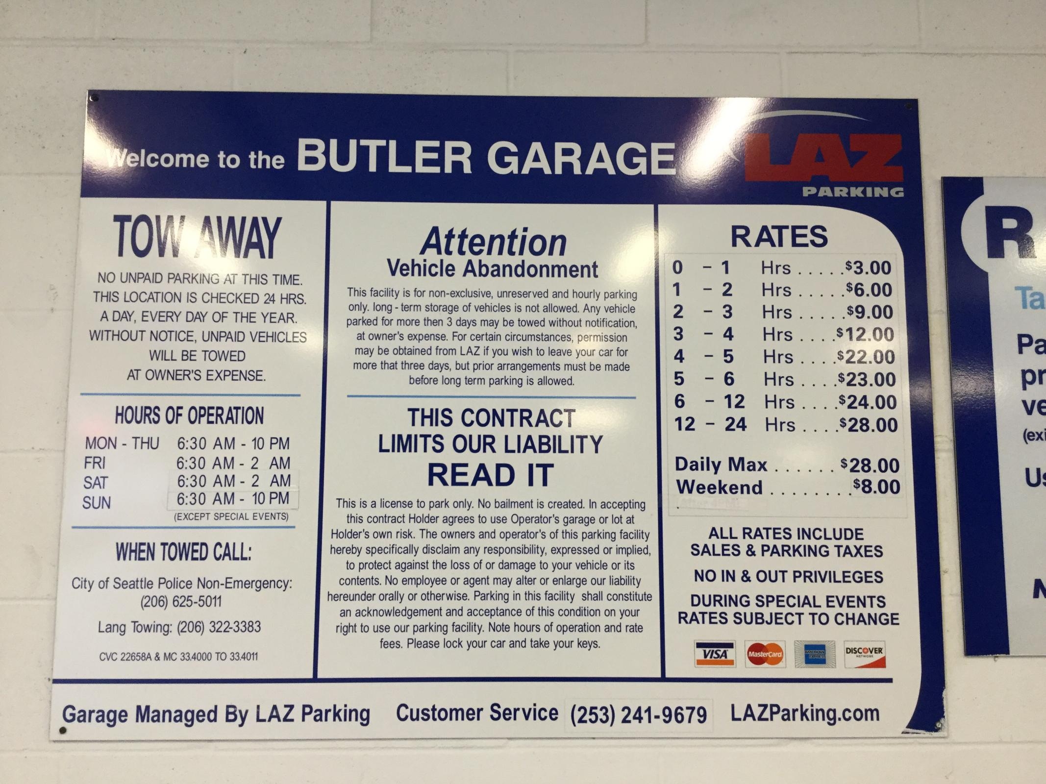 Butler Garage Parking in Seattle ParkMe