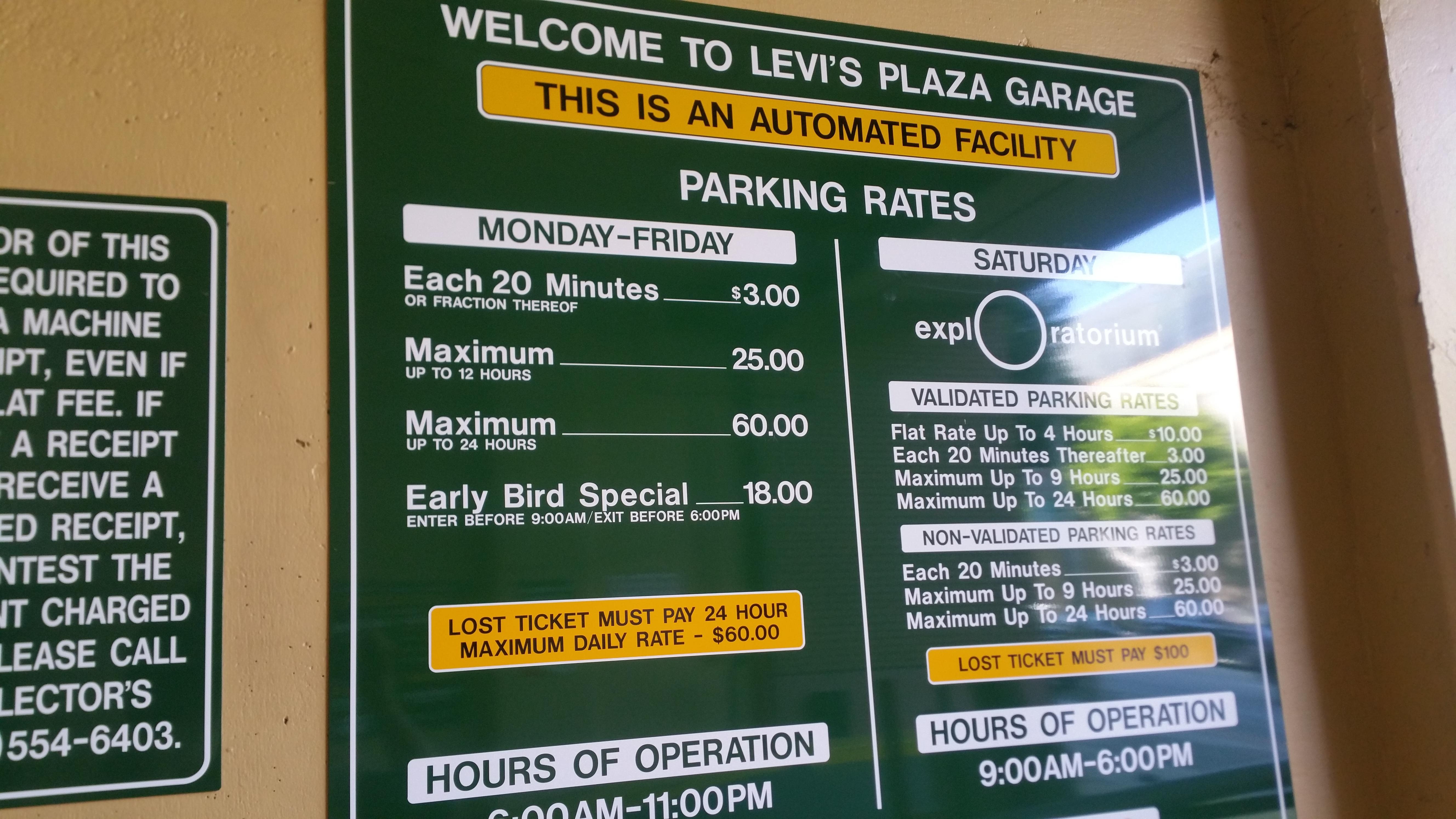 Levi's Plaza Garage - Parking in San Francisco | ParkMe