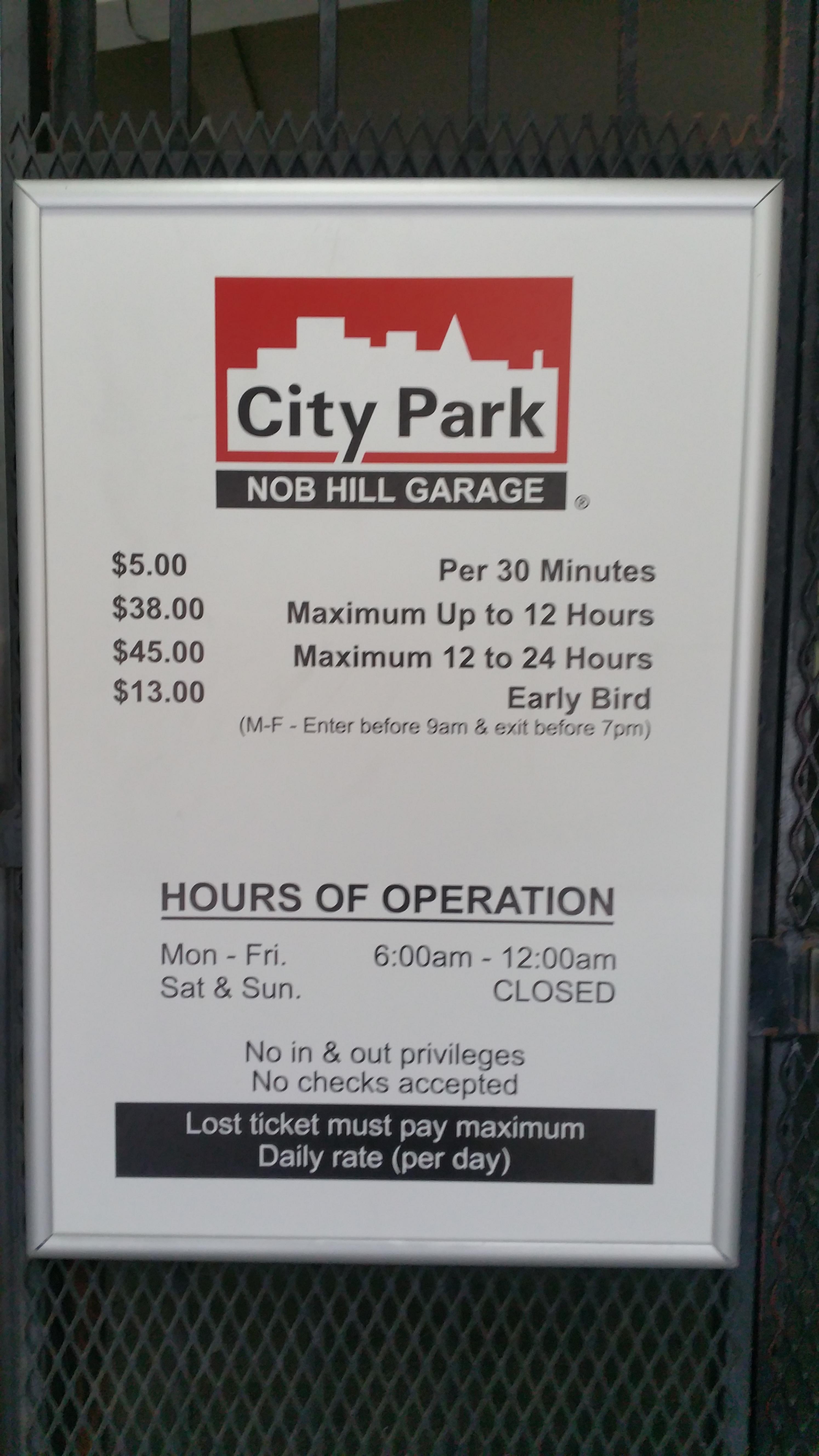 Nob Hill Hours >> Nob Hill Garage Parking In San Francisco Parkme Nob Hill Hours >> Nob Hill Garage Parking In San Francisco Parkme