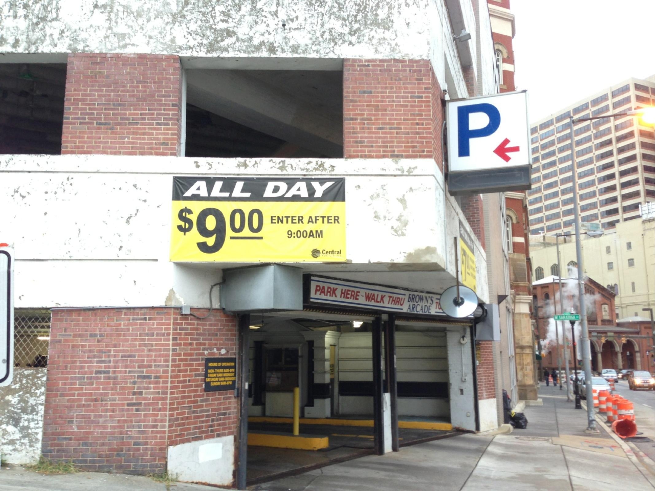 Brown's Arcade Parking in Baltimore ParkMe