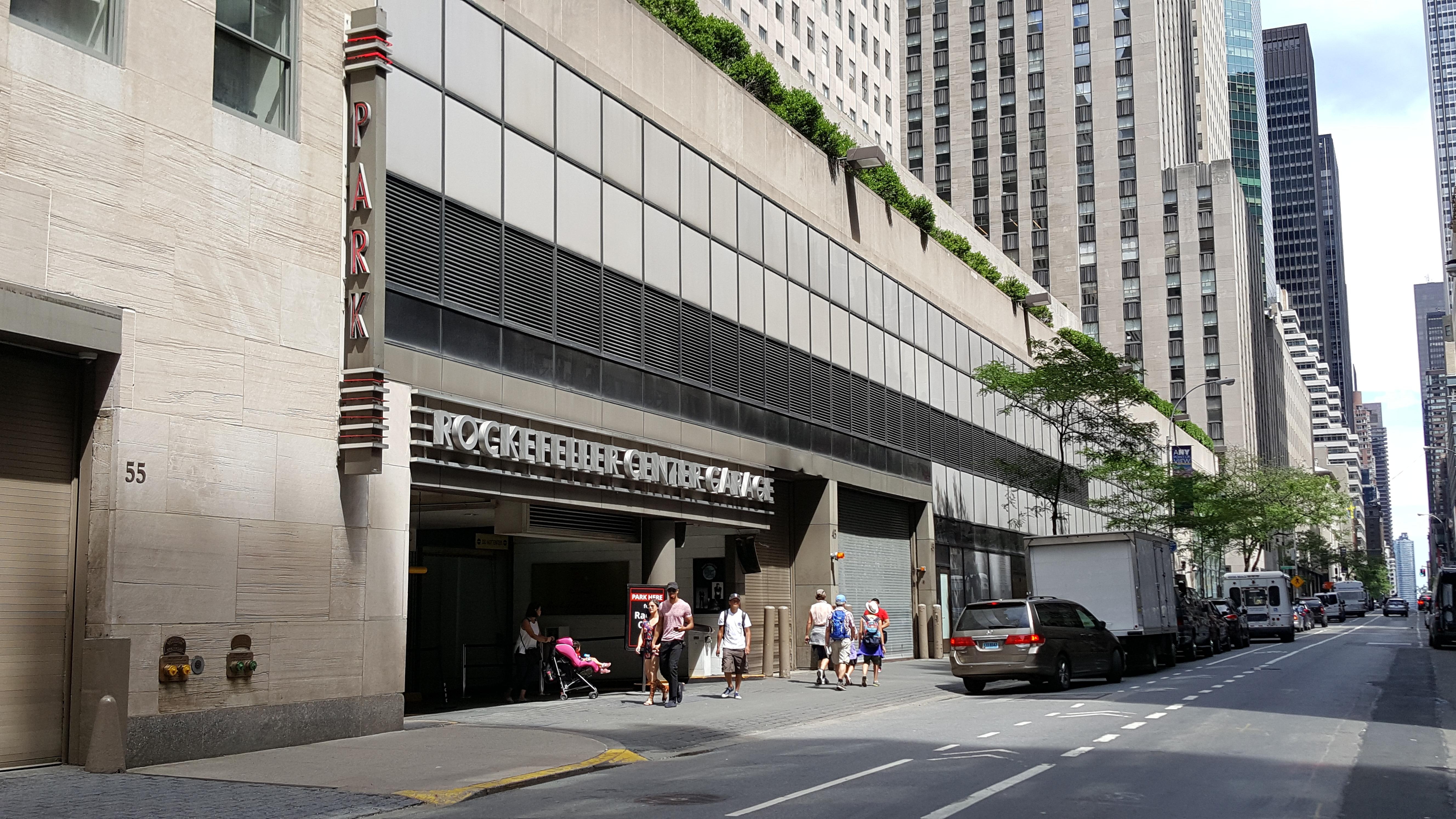 Rockefeller center parking garage 48th street