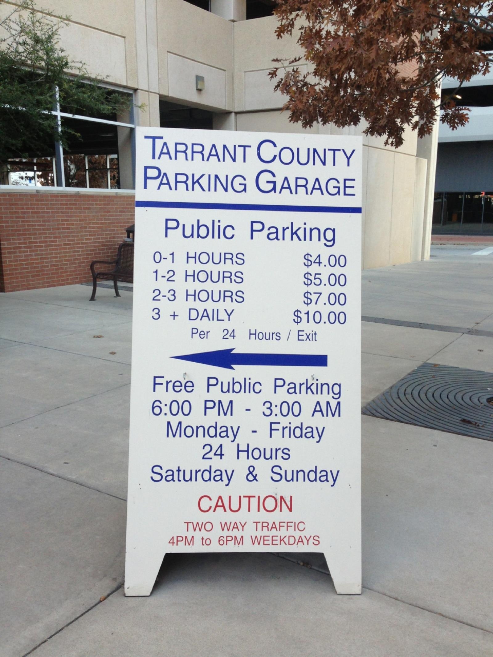 Tarrant County Parking Garage Parking In Fort Worth Parkme