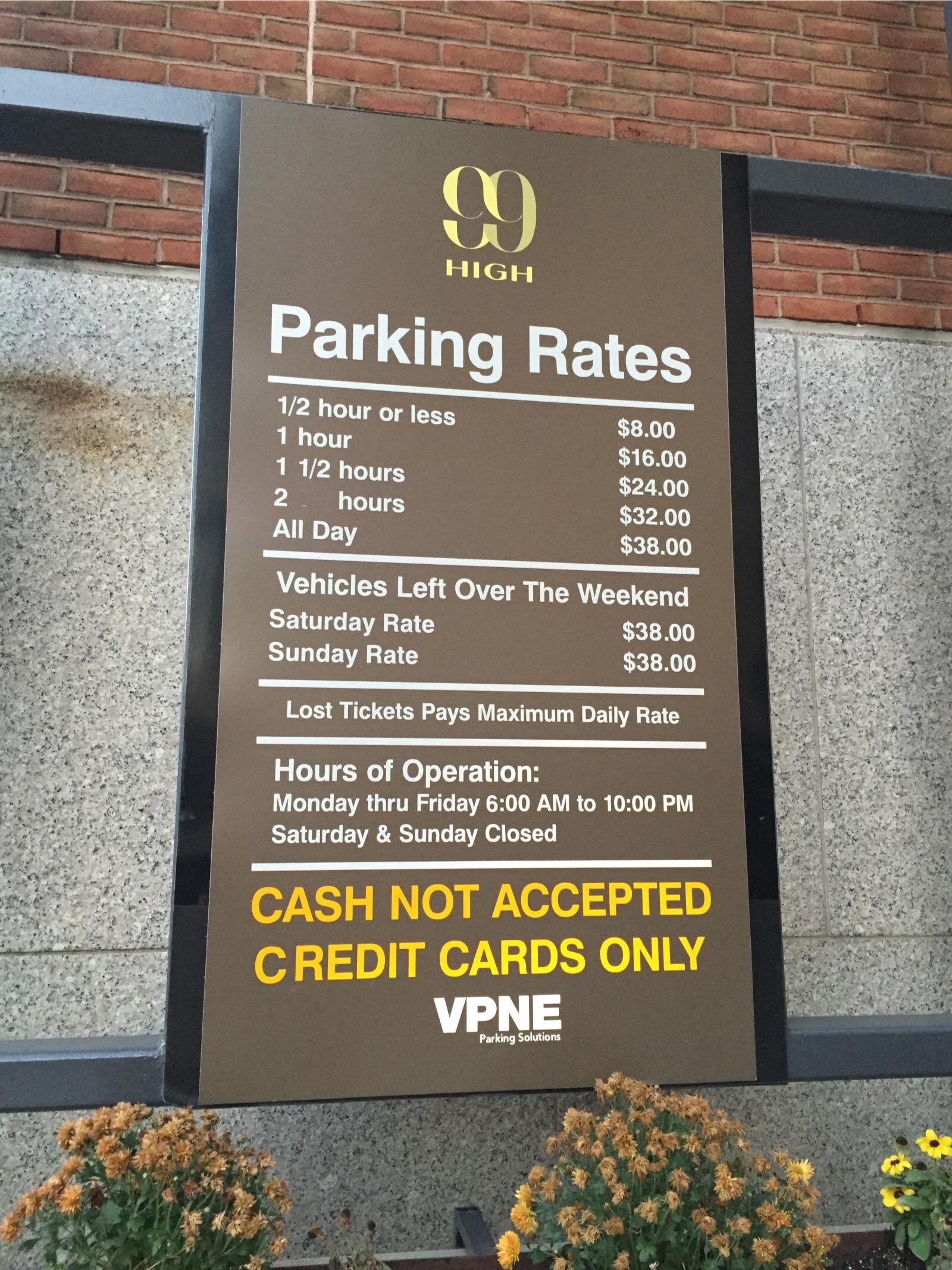 99 High Parking in Boston ParkMe