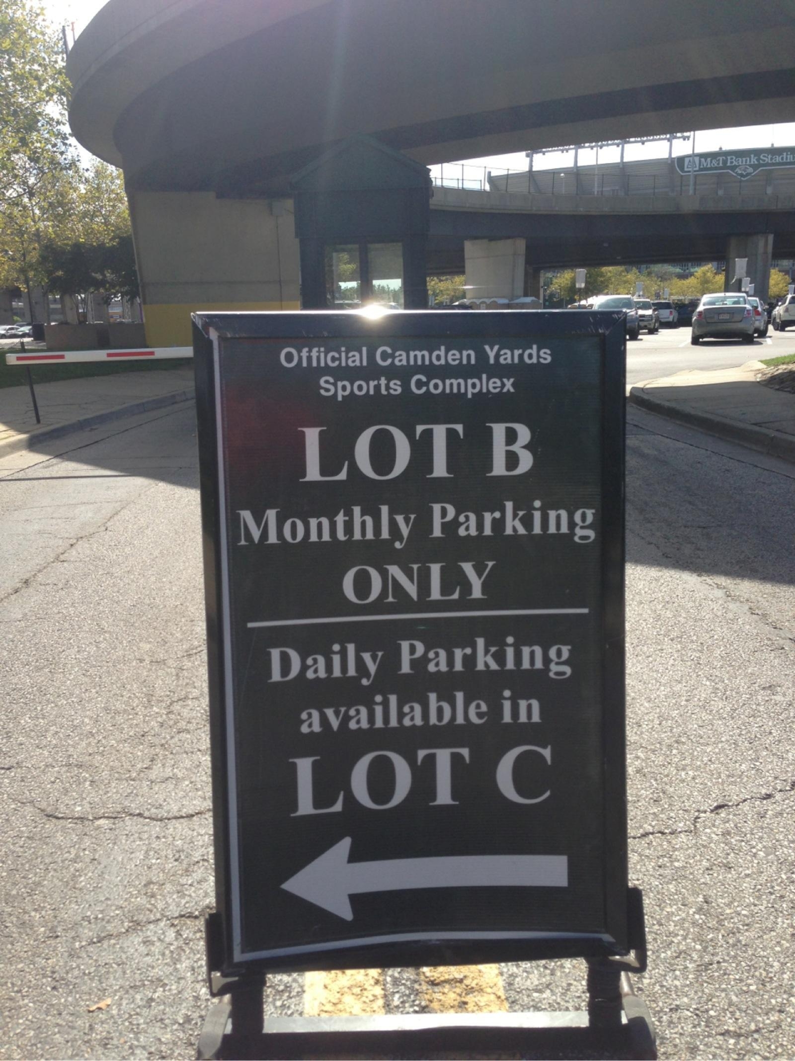 Official Camden Yards Sports Complex Lot B/C Parking in Baltimore