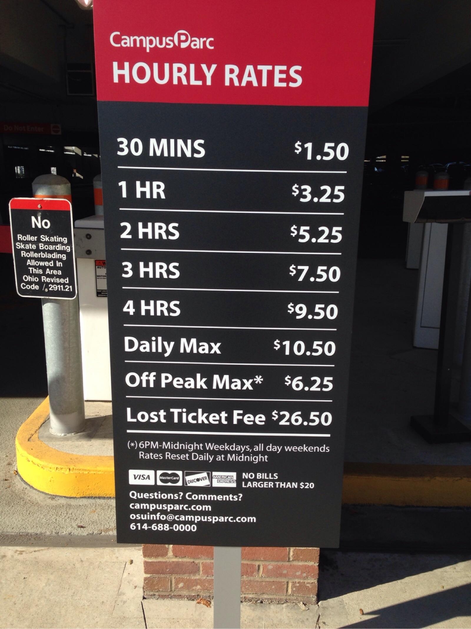 Lane Avenue Garage Parking in Columbus ParkMe