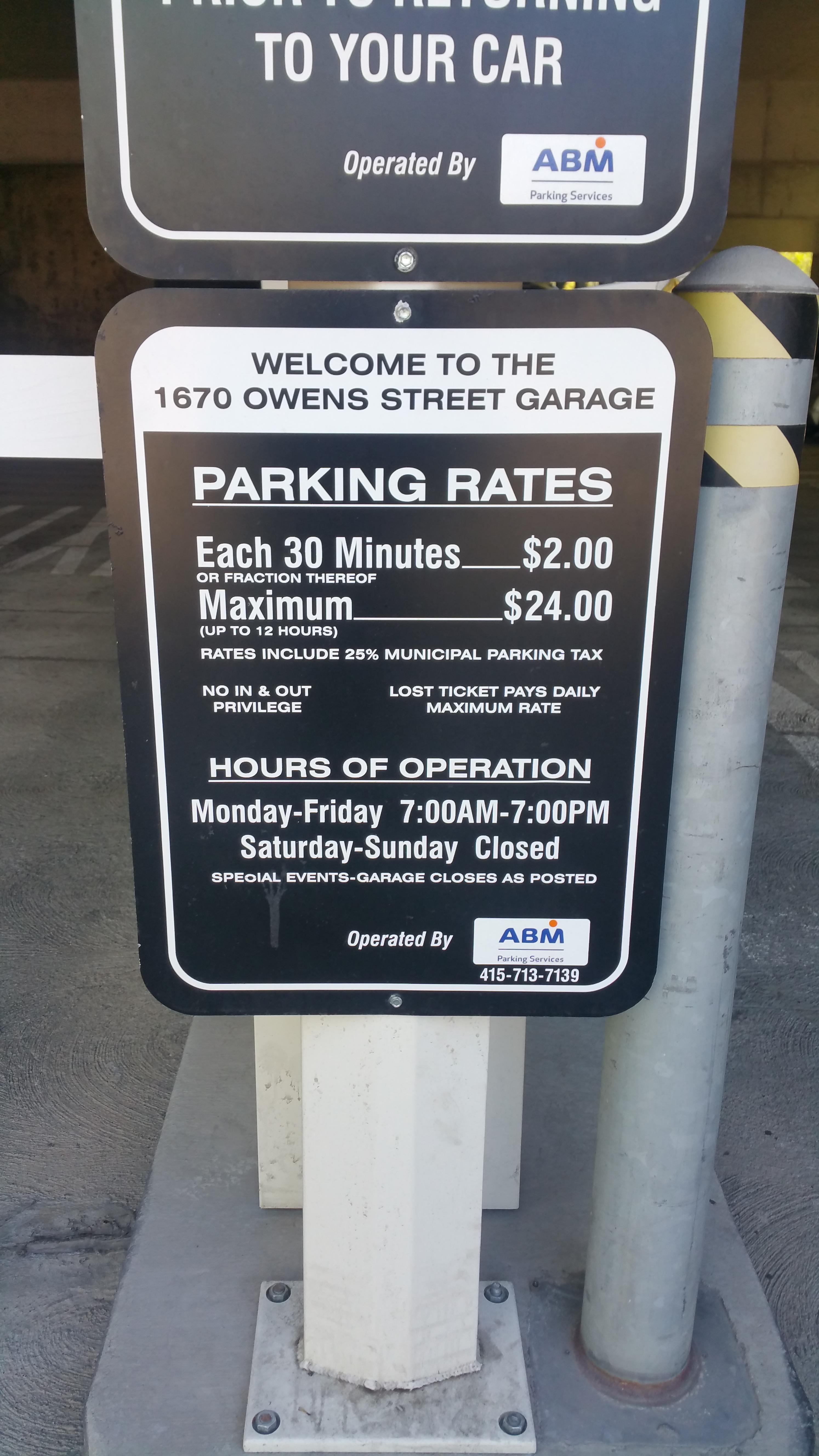 1670 Owens Street Garage Parking in San Francisco ParkMe