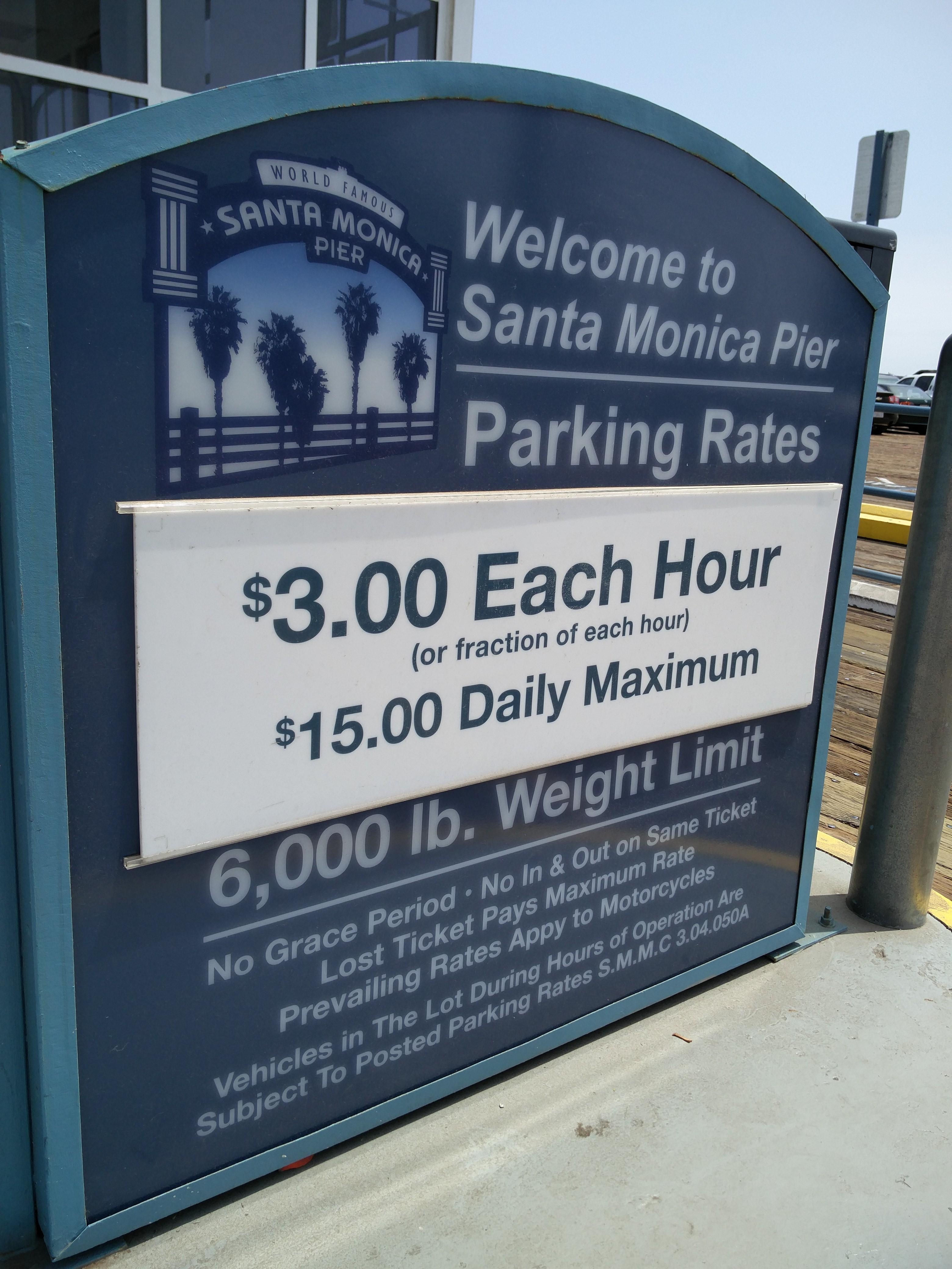 Santa Monica Pier Parking in Santa Monica ParkMe