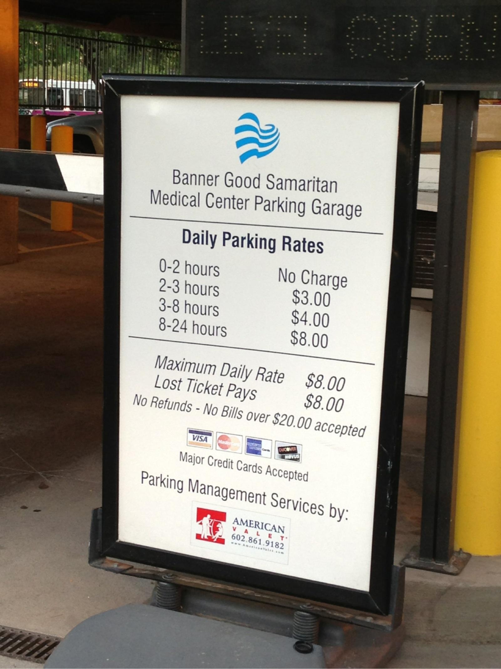 Banner Good Samaritan Medical Center Parking Garage Parking In