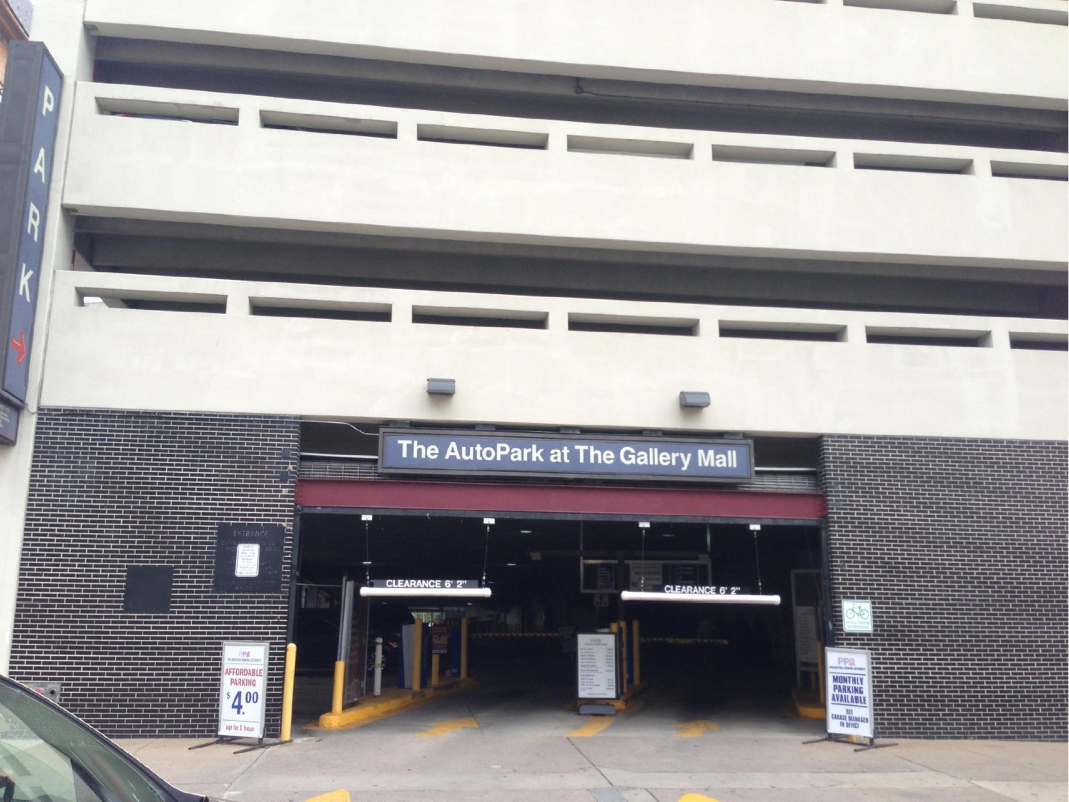 The AutoPark at Gallery Mall Parking in Philadelphia ParkMe