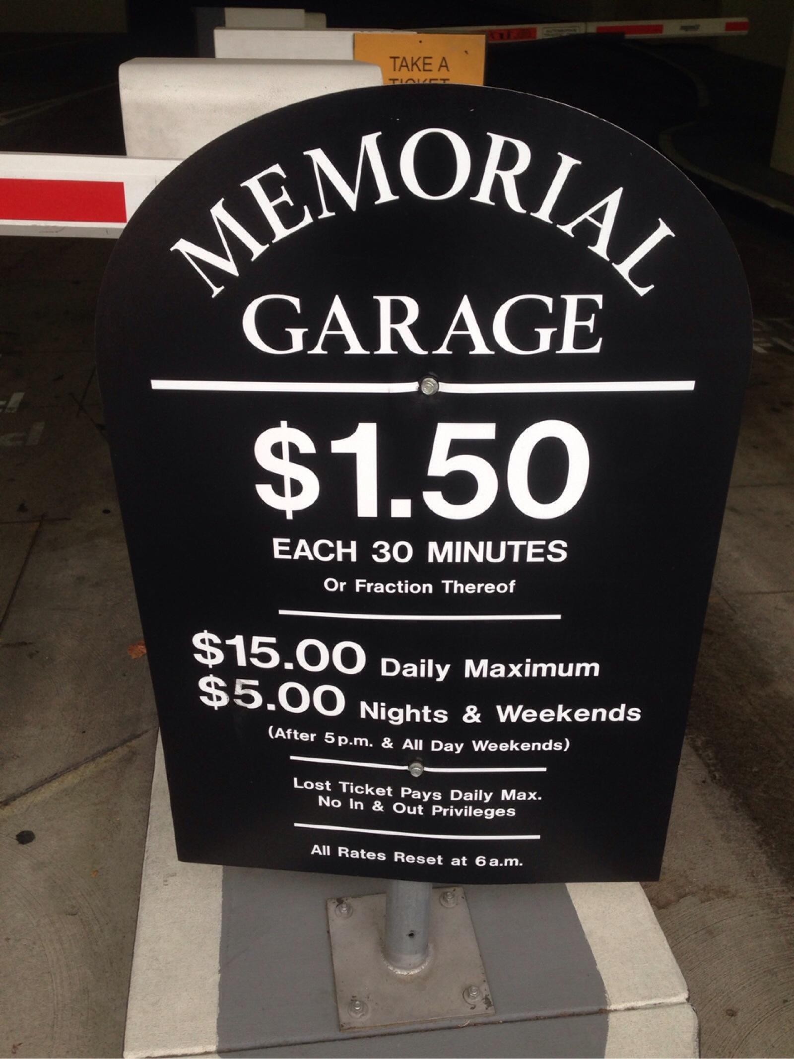 Memorial Garage Parking In Sacramento Parkme