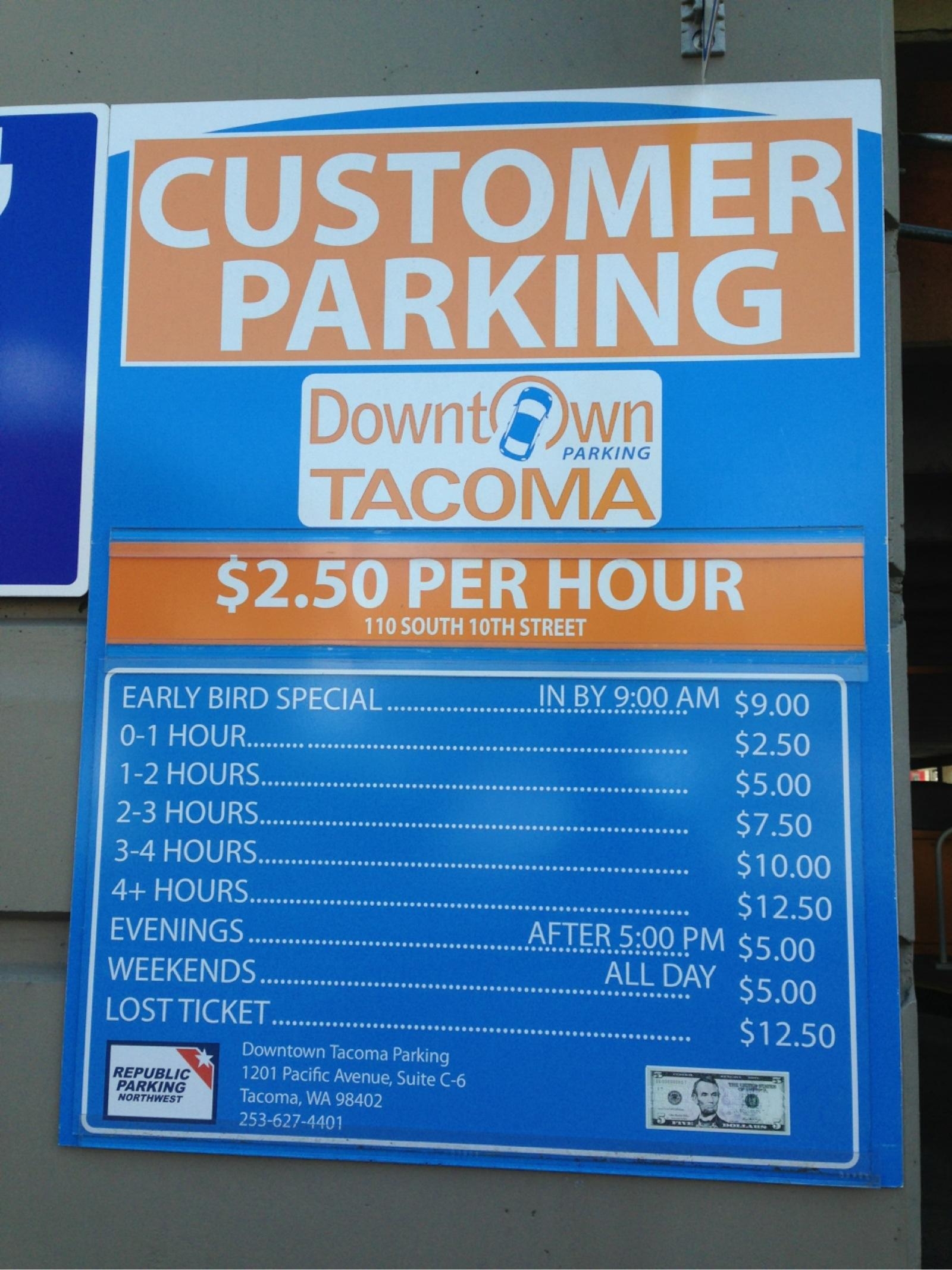Tacoma Parking Garage - Parking in Tacoma | ParkMe