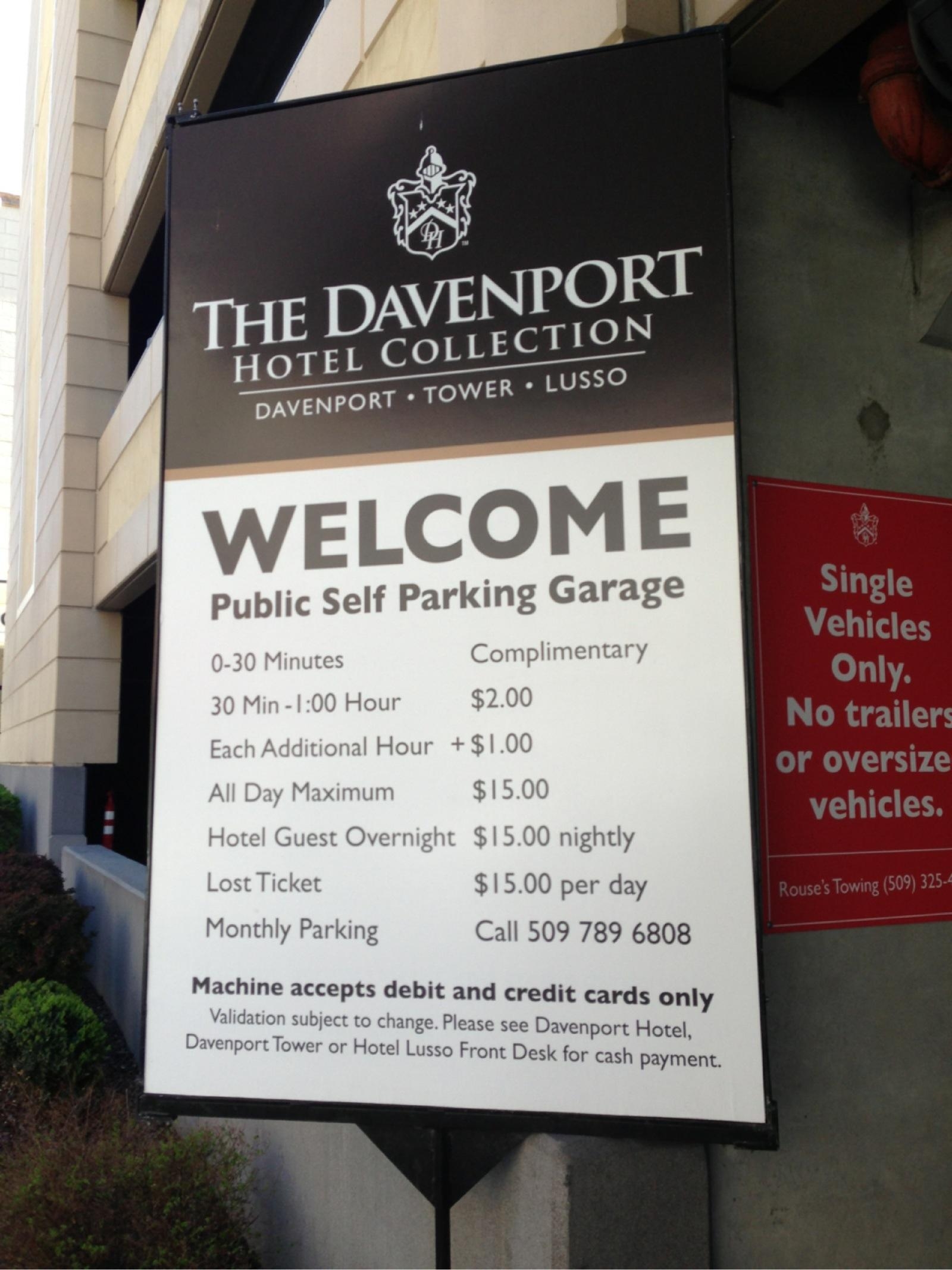 Davenport Garage Parking in Spokane ParkMe