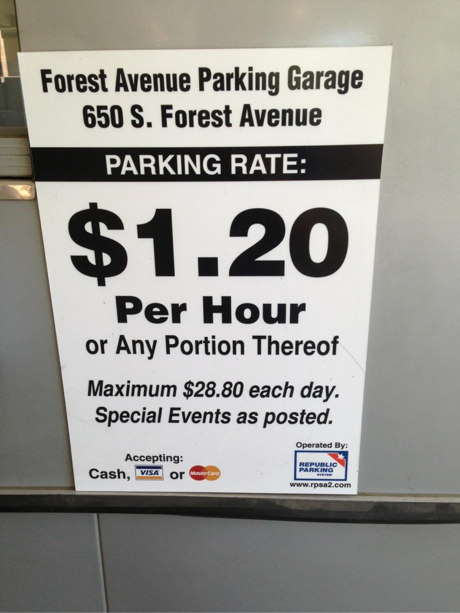 Forest Avenue Parking Structure Parking in Ann Arbor ParkMe