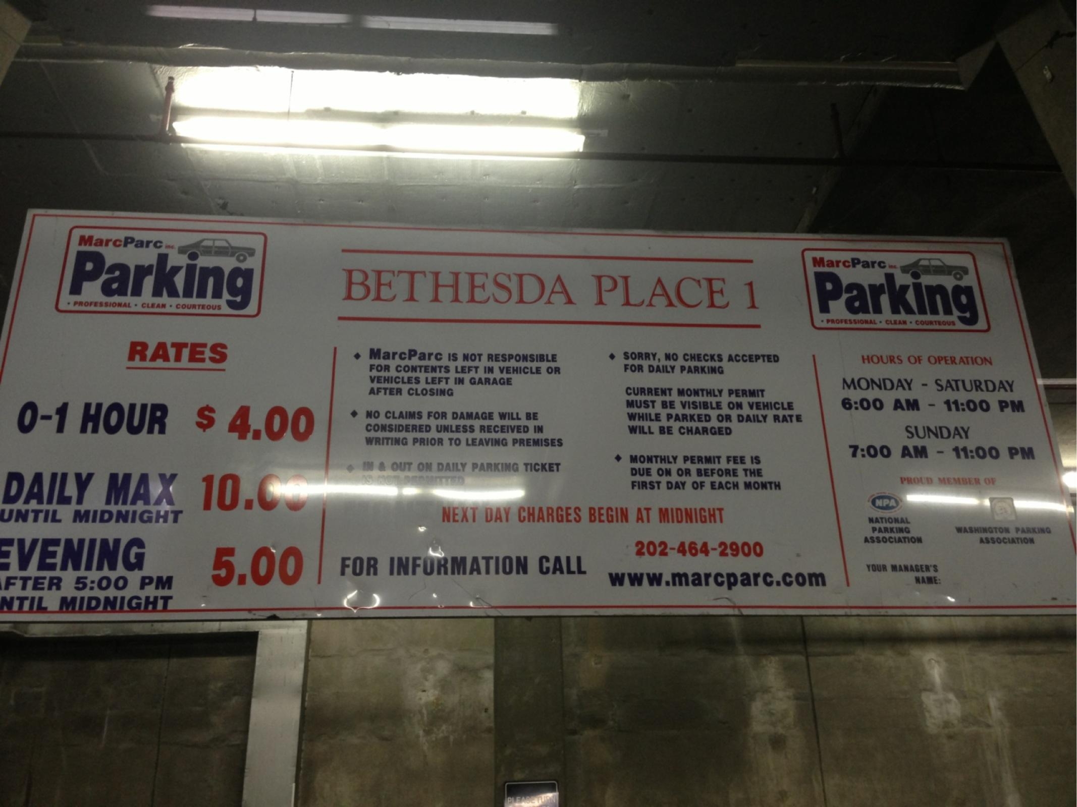 Cheap Monthly Parking in Bethesda