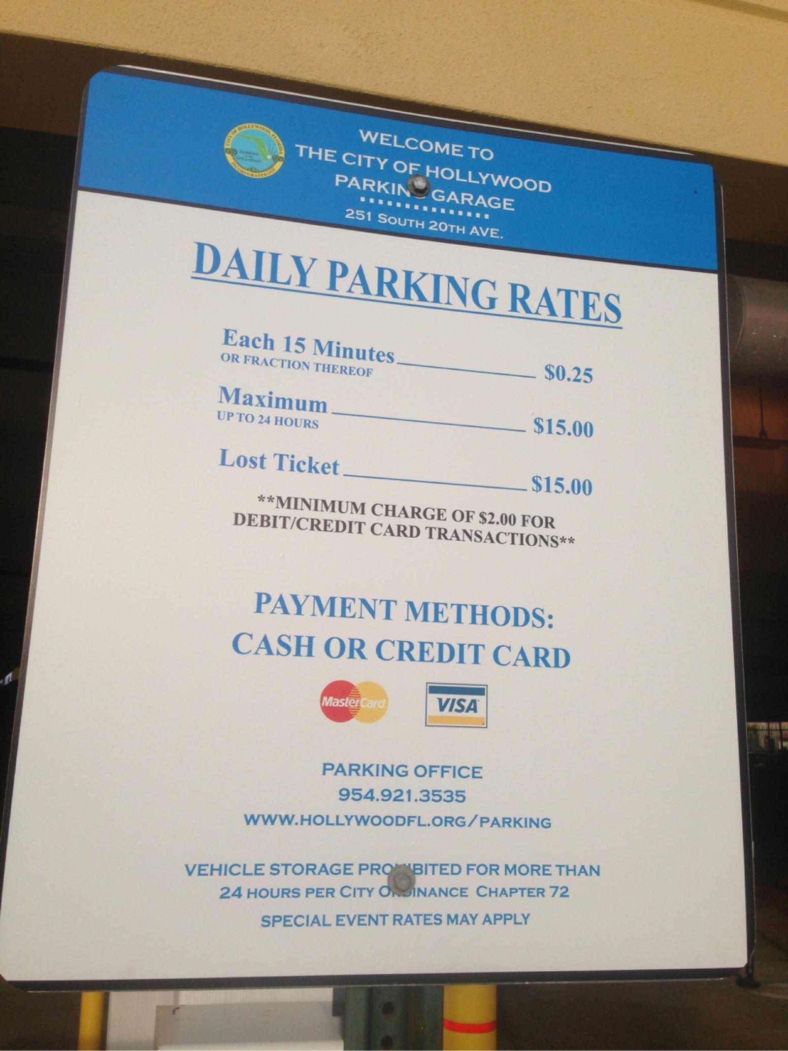 Van Buren Garage Parking in Hollywood ParkMe